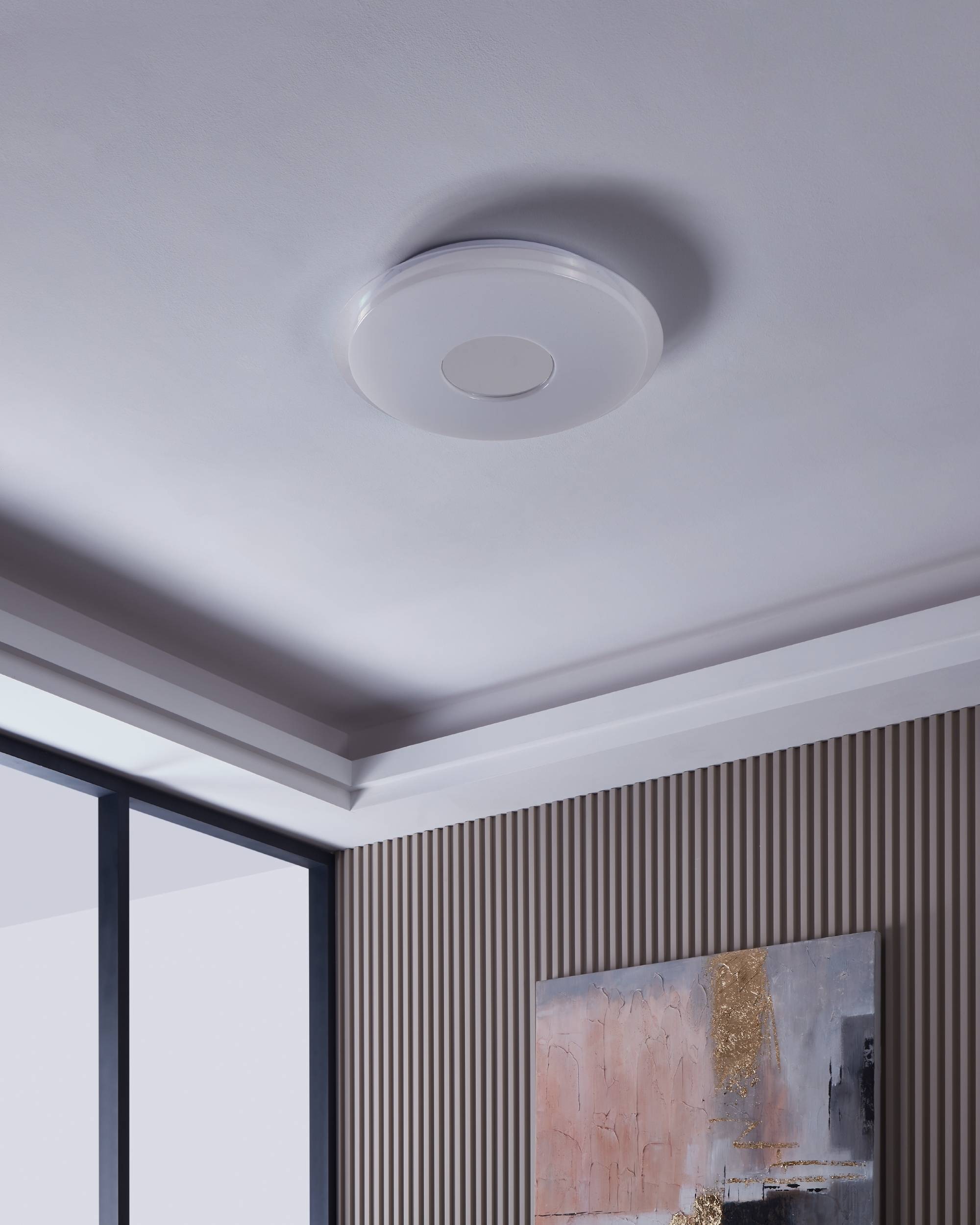 EGLO LED-Deckenleuchte »LANCIANO-Z« in weiß und transparent aus Stahl / inkl. LED fest integriert - 4 x 11,2 Watt