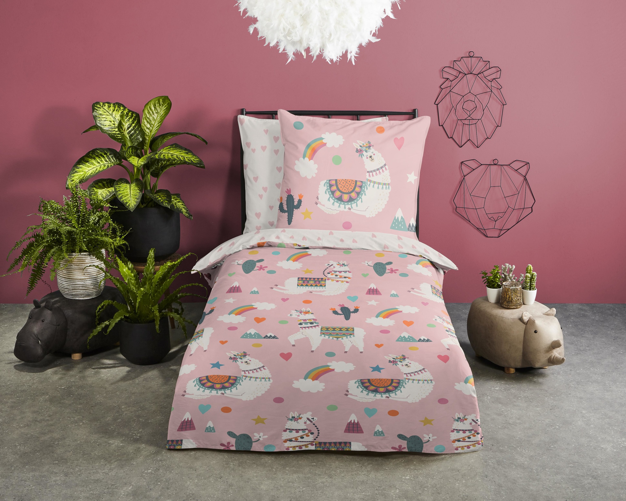 PURE luxury collection Kinderbettwäsche "Paca" 2 Stk. Mikrofaser, 135x200, günstig online kaufen
