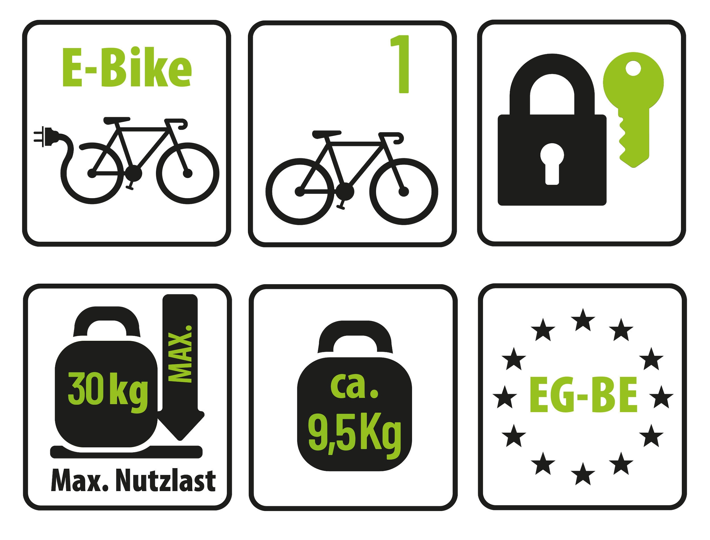 EUFAB Kupplungsfahrradträger »Fahrradträger CROW 1«