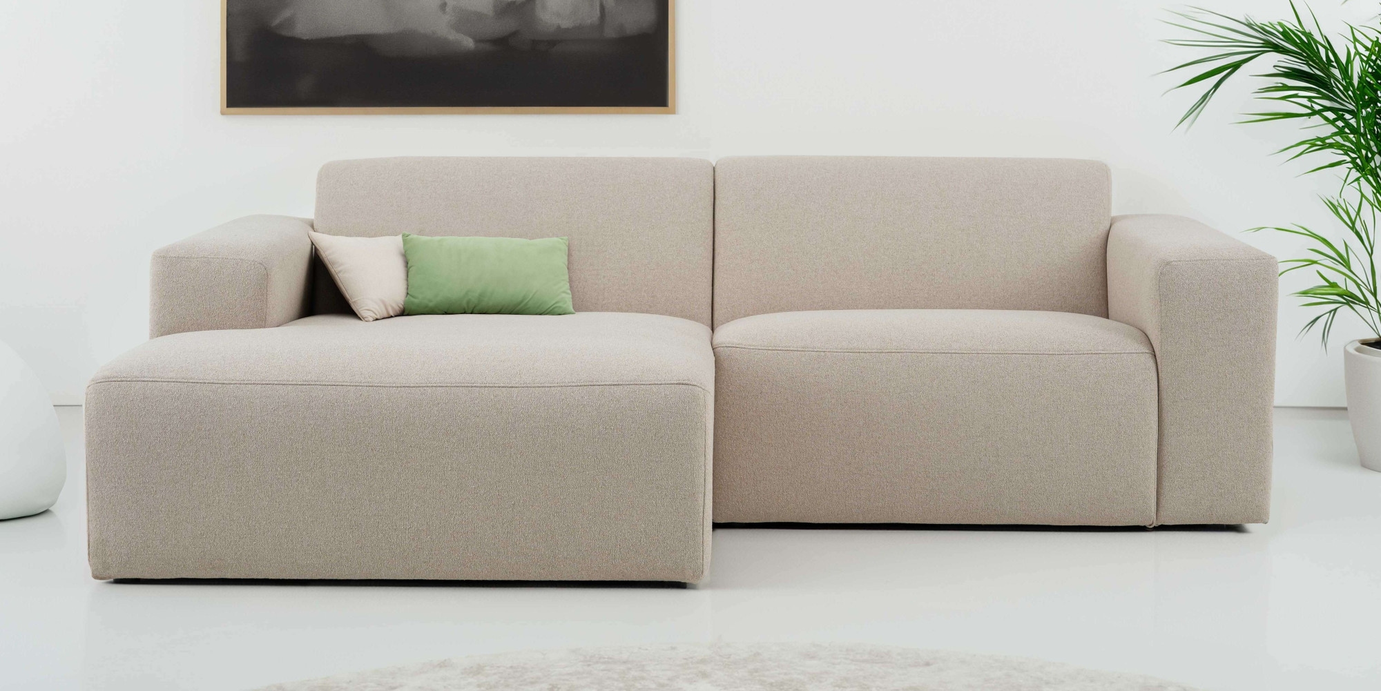 INOSIGN Ecksofa "Koa,228cm, L-Form, Modulsofa, Webstoff, Cord", Designsofa, günstig online kaufen