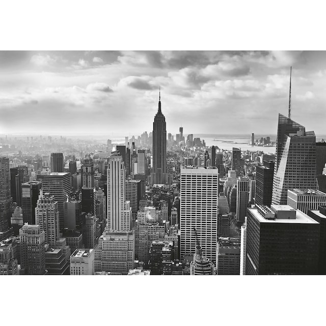 Komar Fototapete »NYC Black And White«, 368x254 cm (Breite x Höhe),  inklusive Kleister online bestellen | BAUR