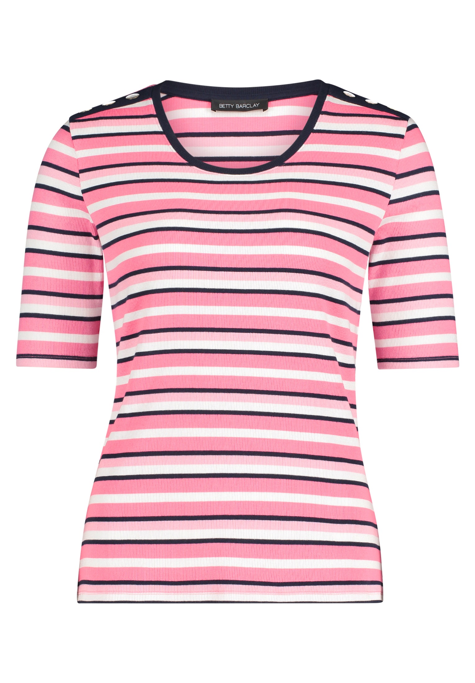 Betty Barclay Kurzarmshirt »Damen mit Rippenstruktur« 1 Stk.