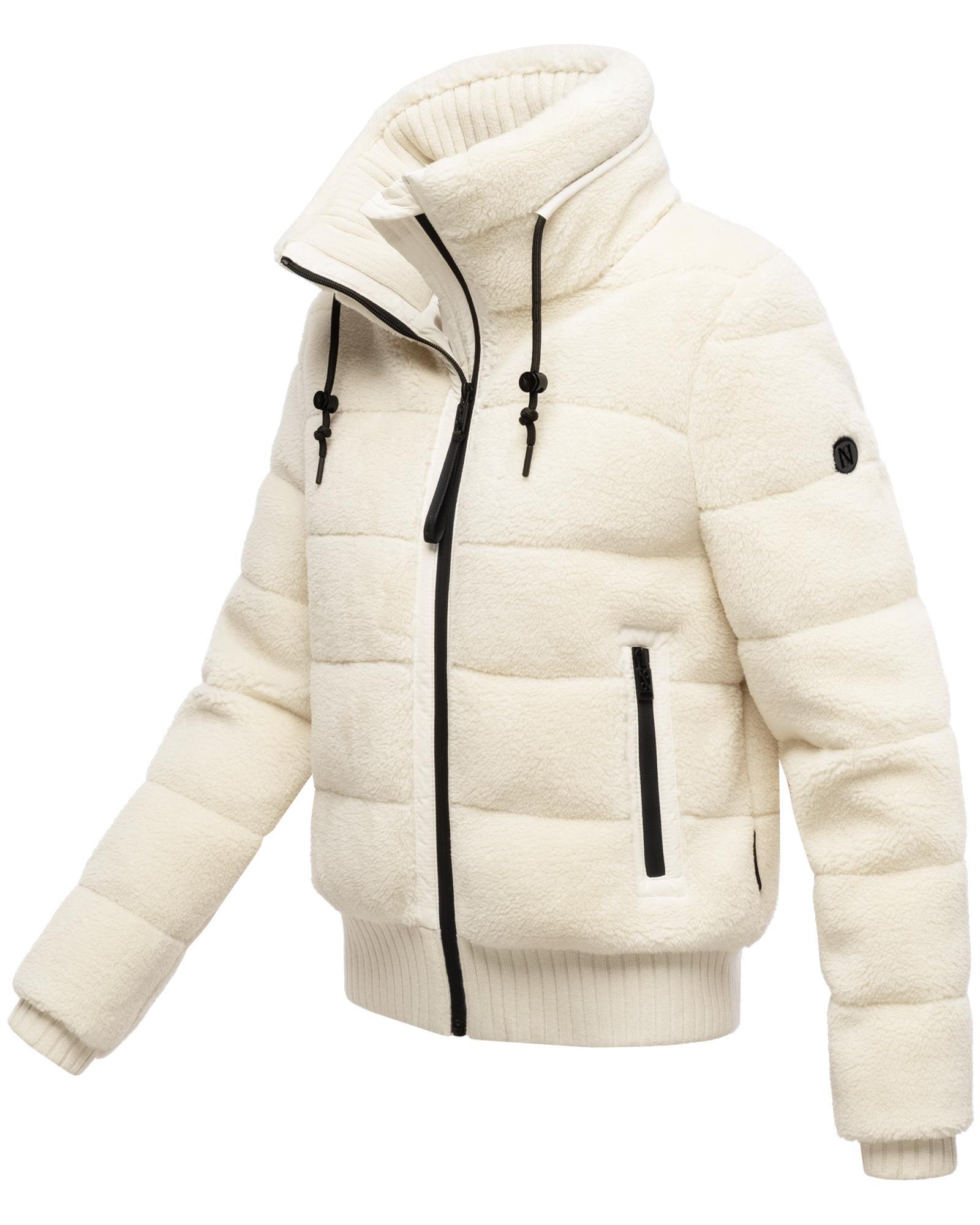 Navahoo Plüschjacke »Schneepuder 14«, warme Damen Teddyjacke für den Winter