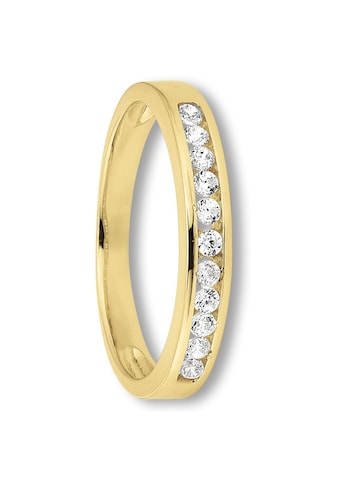 ONE ELEMENT Goldring »Zirkonia Ring aus 333 Gelbgold«, Damen Gold Schmuck kaufen