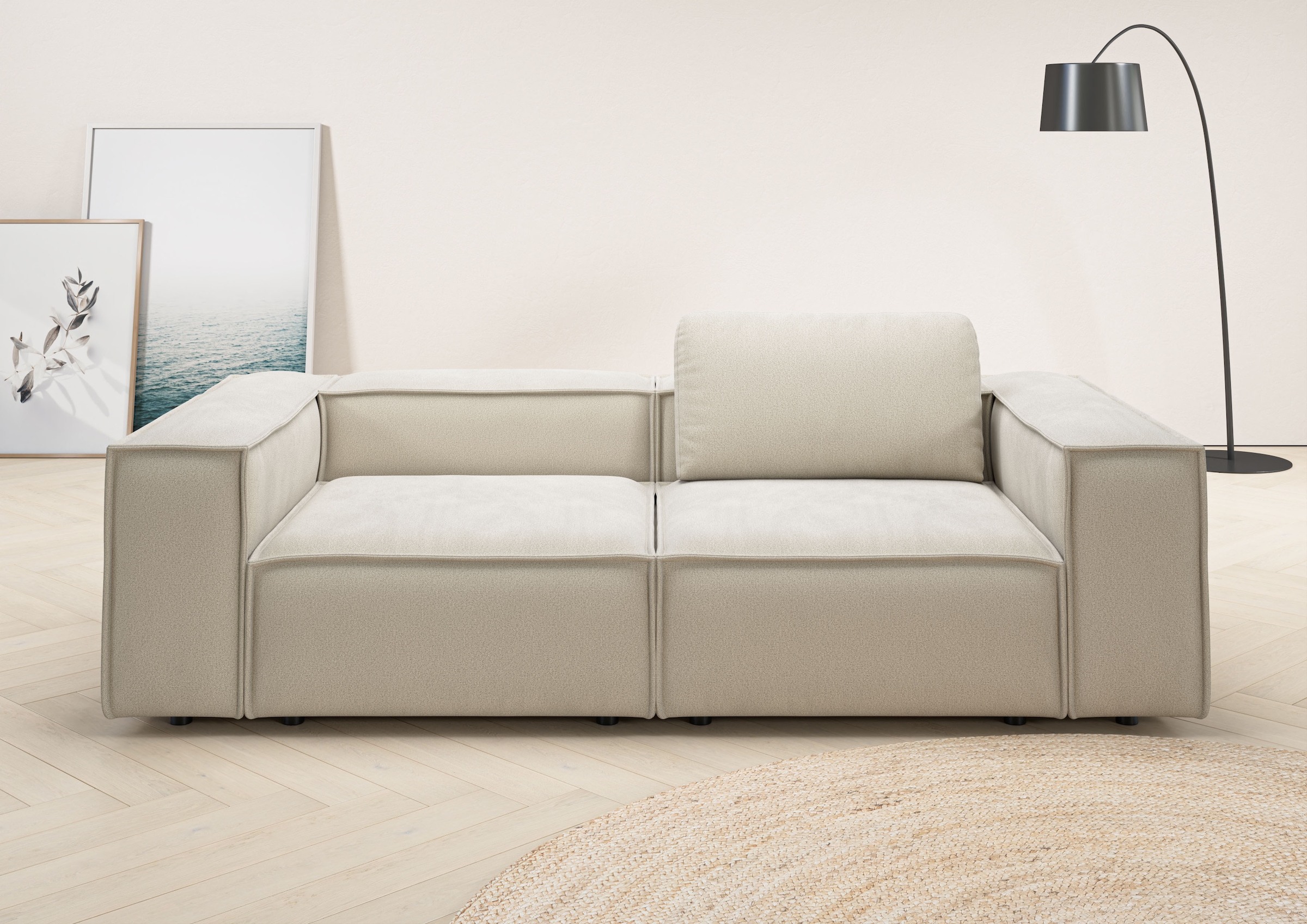 Home affaire 2-Sitzer "Watertown, modernes Sofa 246 cm breit, auch in Feinc günstig online kaufen