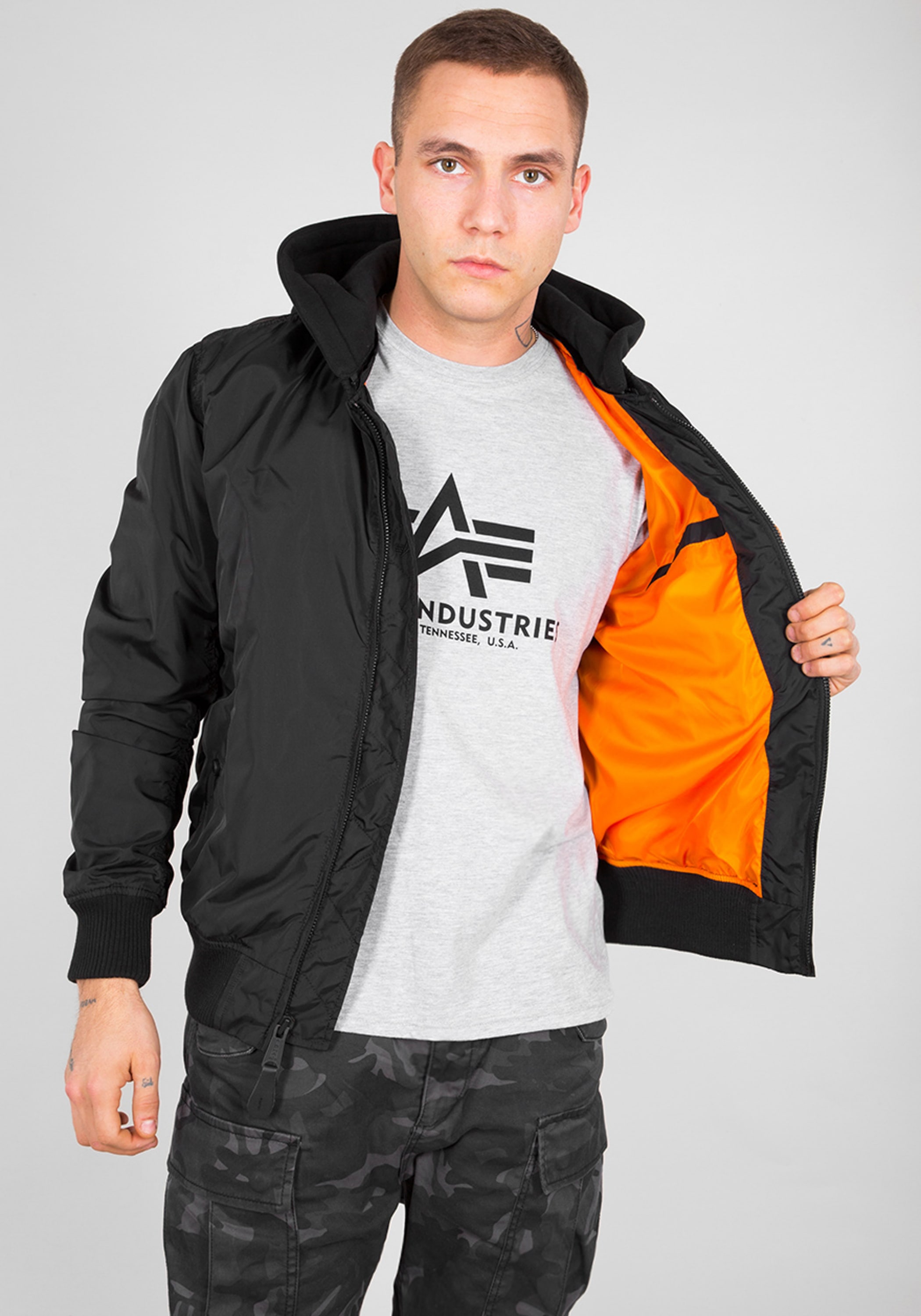 Alpha Industries Bomberjacke »ALPHA INDUSTRIES Men - Bomber Jackets MA-1 TT Hood«