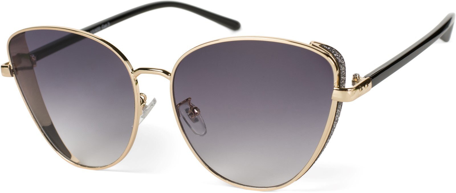 styleBREAKER Sonnenbrille "Cateye Sonnenbrille mit Glitzer Side Shield" 1 Stk.