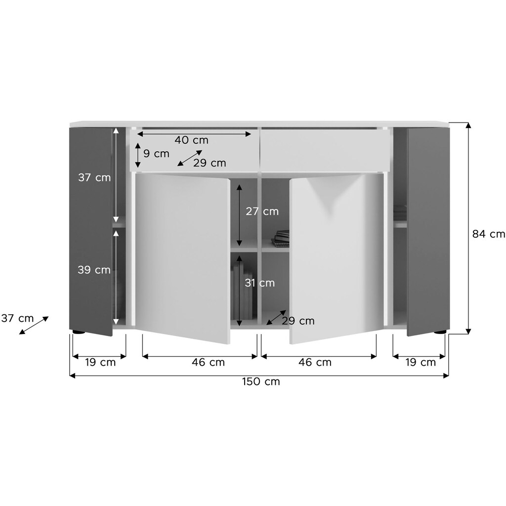 INOSIGN Sideboard »Gravit«