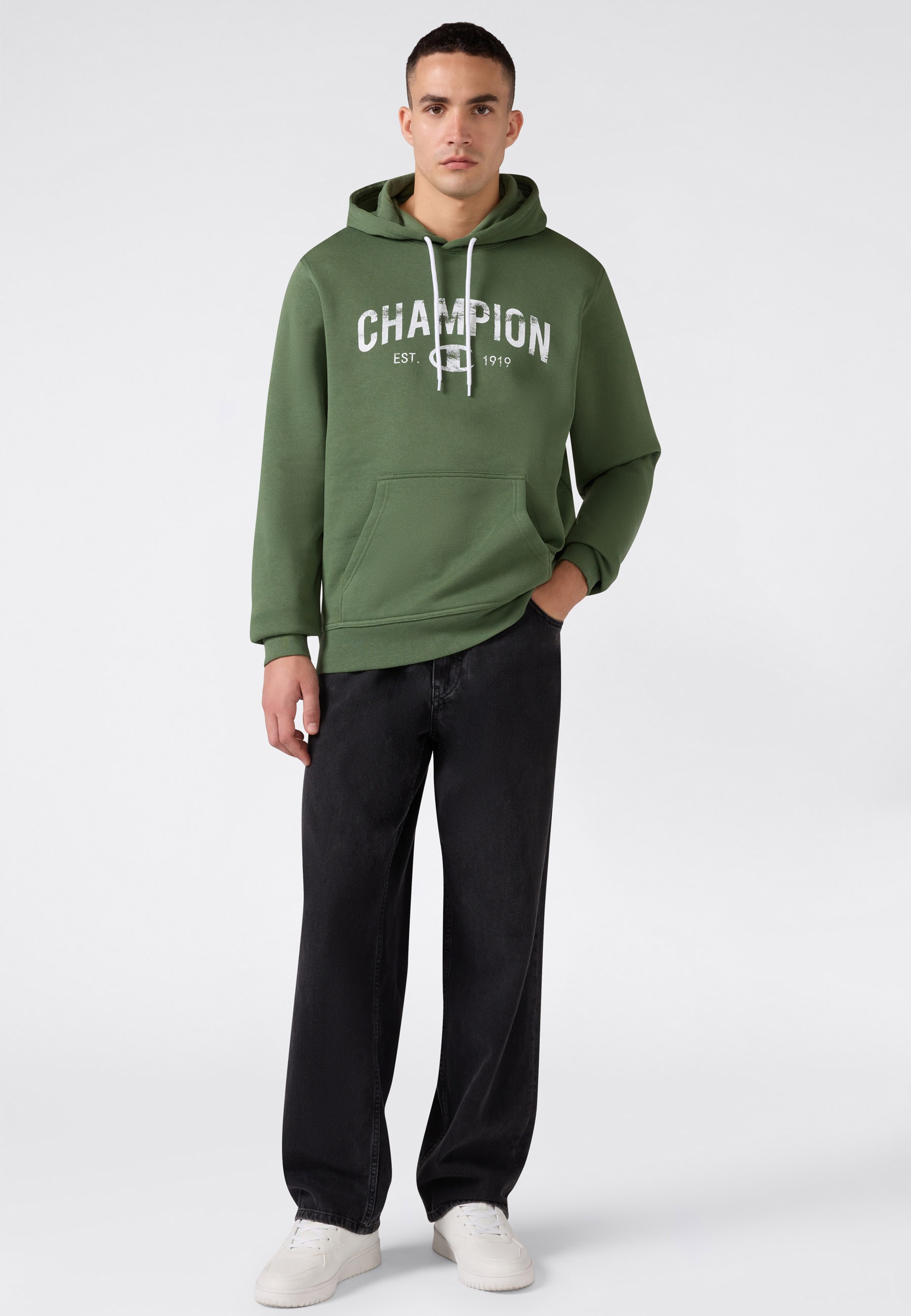 Champion Kapuzensweatshirt »SPORTWEAR HOODIE Standard Fit«, Langarm-Ausführung, aus Baumwolle und Polyester, Standard Fit
