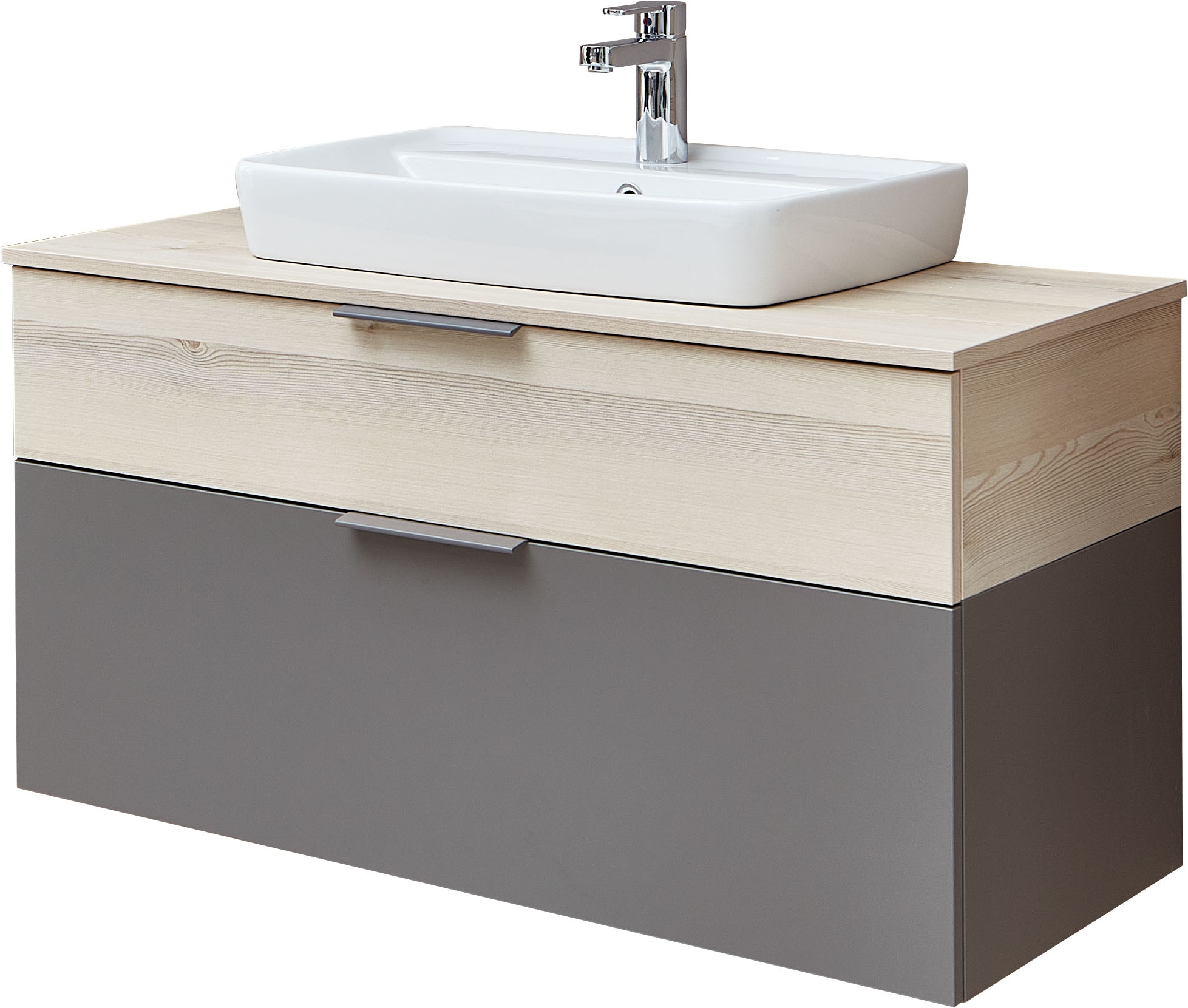 Saphir Badmöbel-Set "2-teilig mit Soft-Close Auszügen" 2 Stk. tlg.