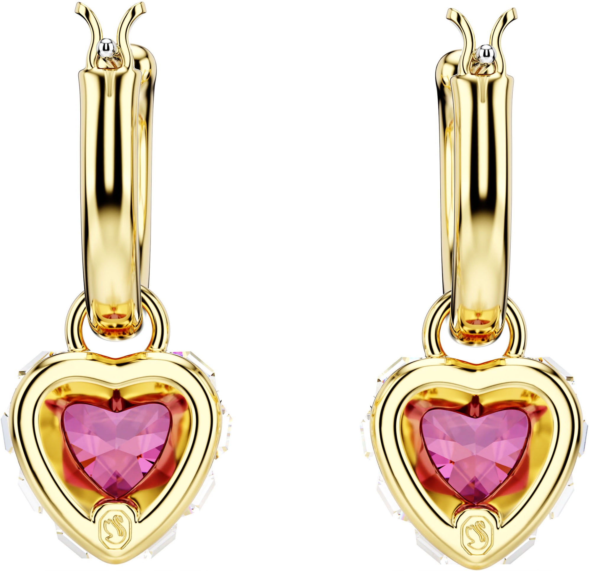 Paar Ohrstecker SWAROVSKI "Schmuck Geschenk Chroma Drop-Ohrhänger", gold (gelbgoldfarben, metallfarben, blau, grün, blau, grün), Ohrringe, Damen, Metall, mit Swarovski Kristall - Einhänger drehbar 8