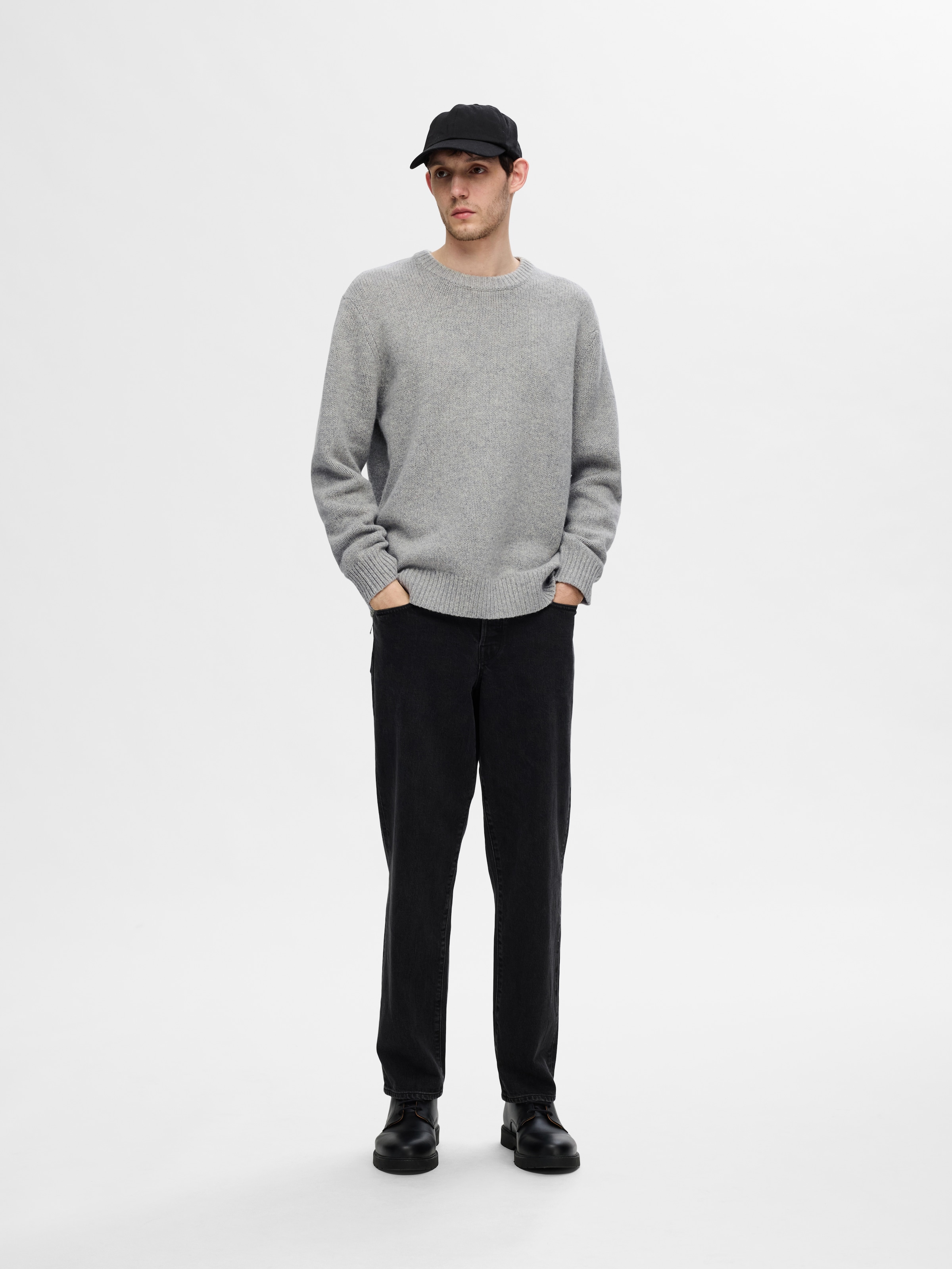 SELECTED HOMME Strickpullover »SLHCODY LS KNIT RELAXED CREW NECK NOOS«