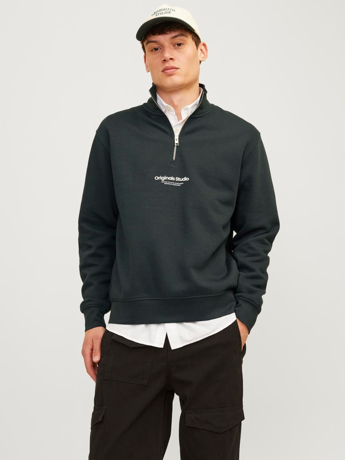 Jack & Jones Sweatshirt "JORVESTERBRO SWEAT QUARTER ZIP HN NOOS" günstig online kaufen