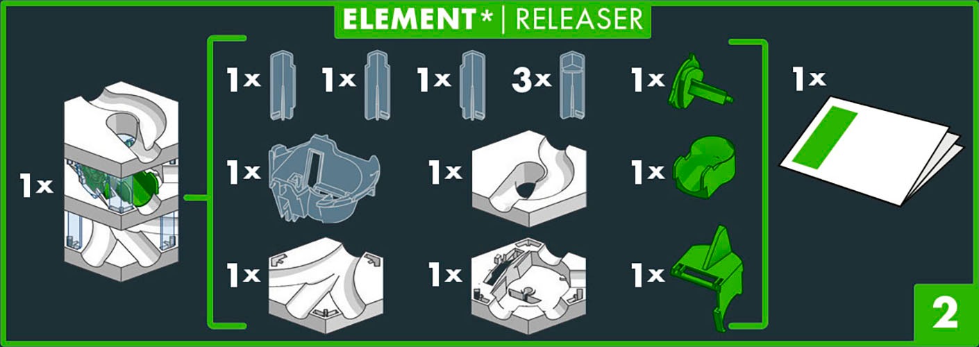 Ravensburger Kugelbahn-Bausatz »GraviTrax PRO Element Releaser«, Made in Europe