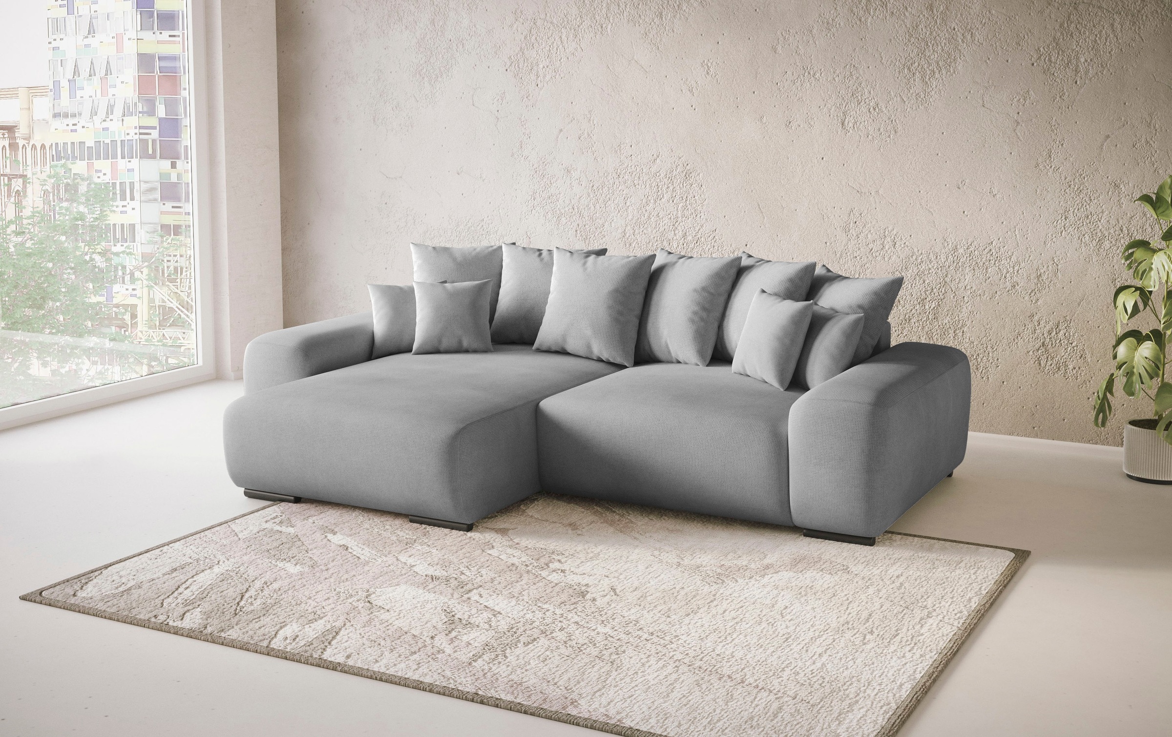 Mr. Couch Polsterecke »Sundance II«, Dauerschläfer mit EasyBett-Schlaffunktion, Bettkasten