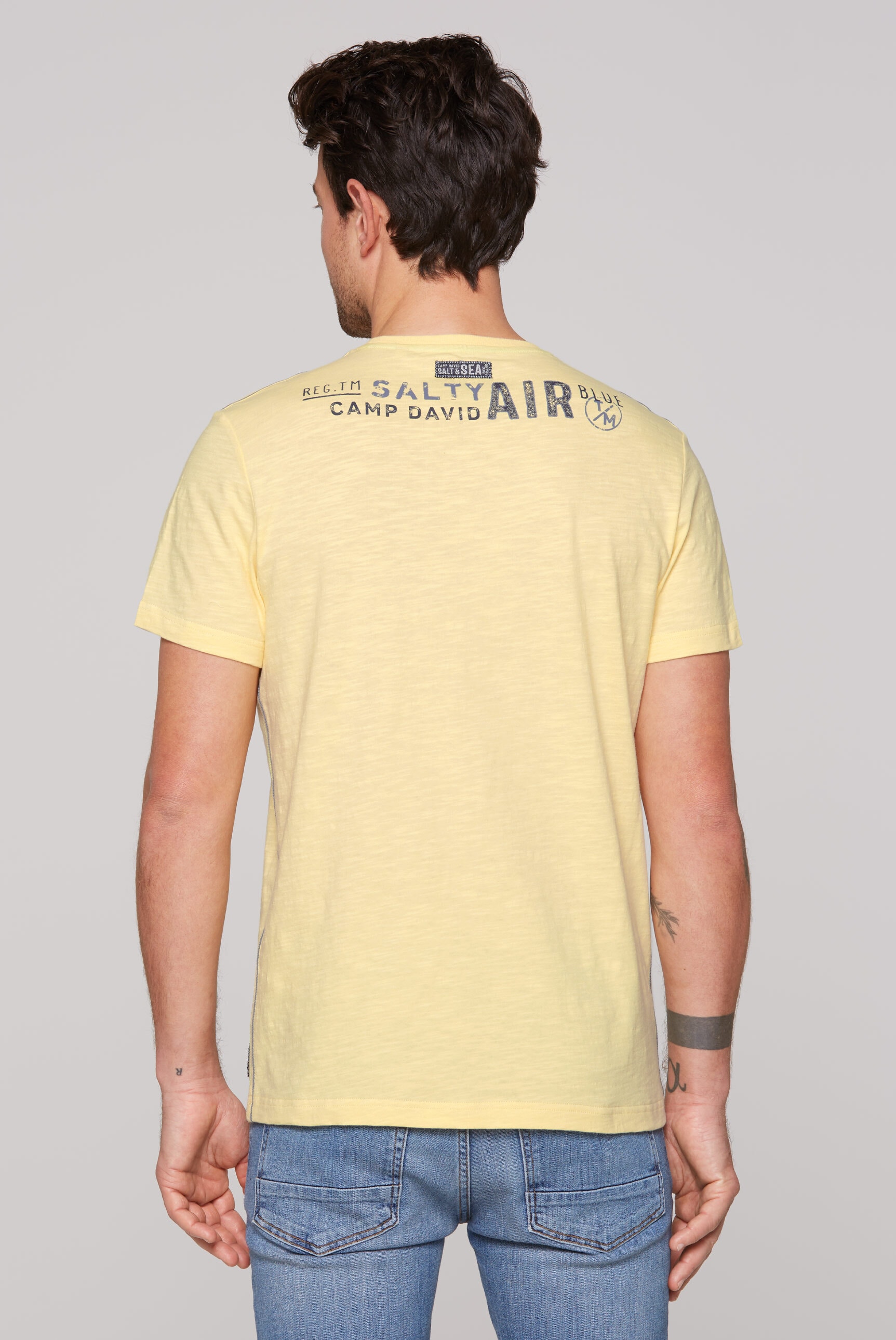 CAMP DAVID Rundhalsshirt, aus Baumwolle