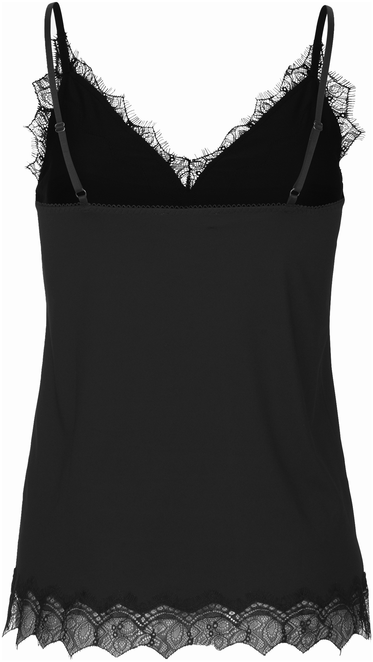 rosemunde Spaghettitop "Billie Strap Top" Vintage-Spitzenbesatz an Ausschni günstig online kaufen