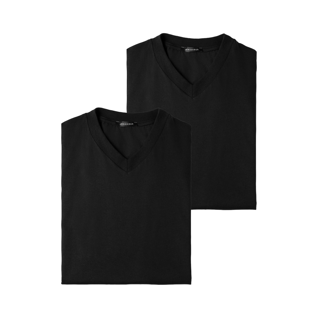 Schiesser V-Shirt »"Essentials"«, (2er-Pack)