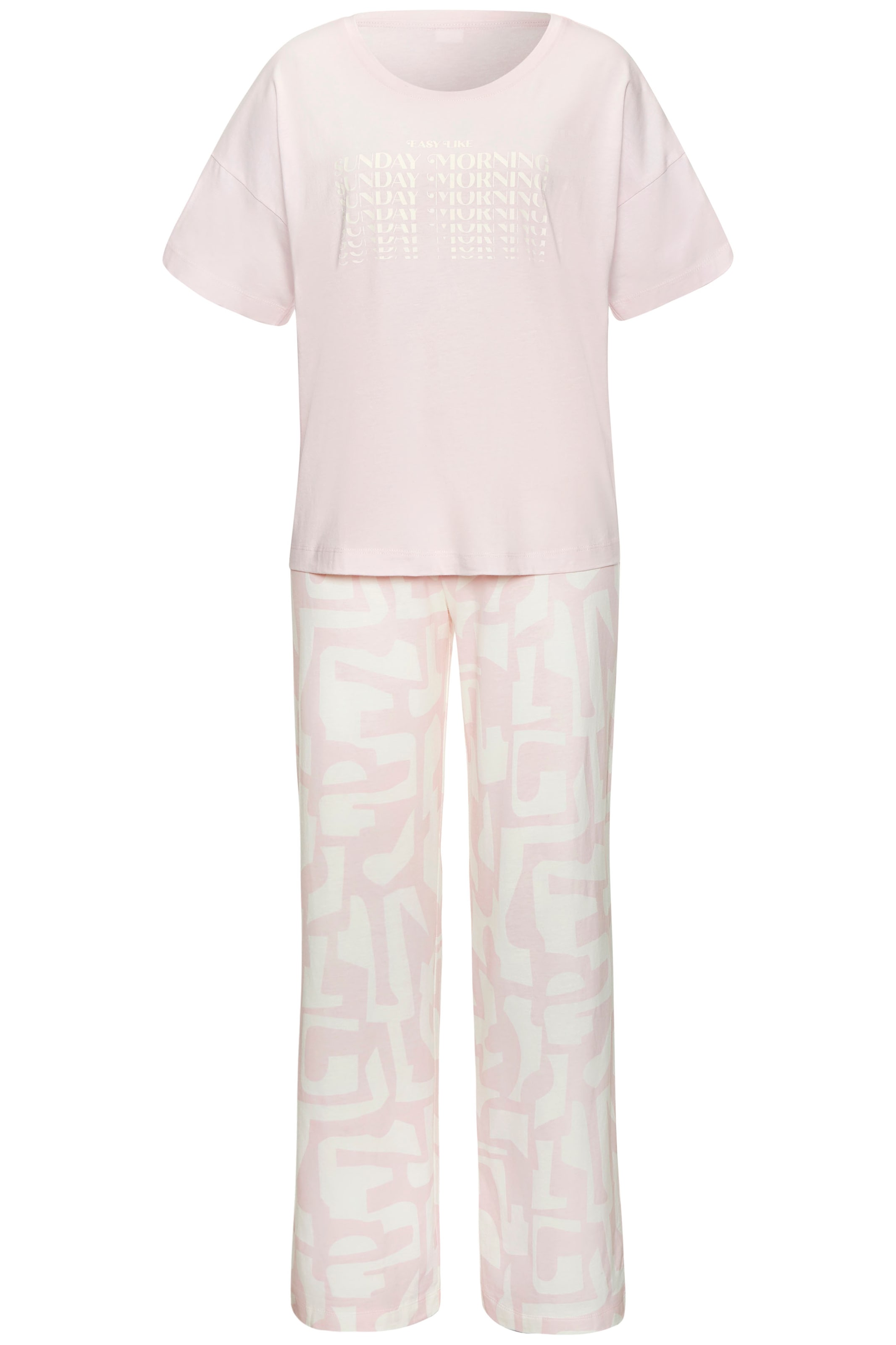 s.Oliver Pyjama 2-teilig, 2 tlg. mit grafischem Print günstig online kaufen