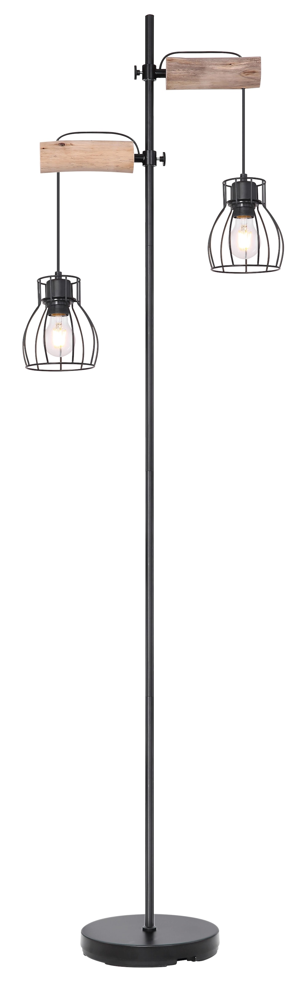 GLOBO LIGHTING Stehlampe »MINA«, Leuchtmittel E27 | ohne Leuchtmittel, Wippschalter