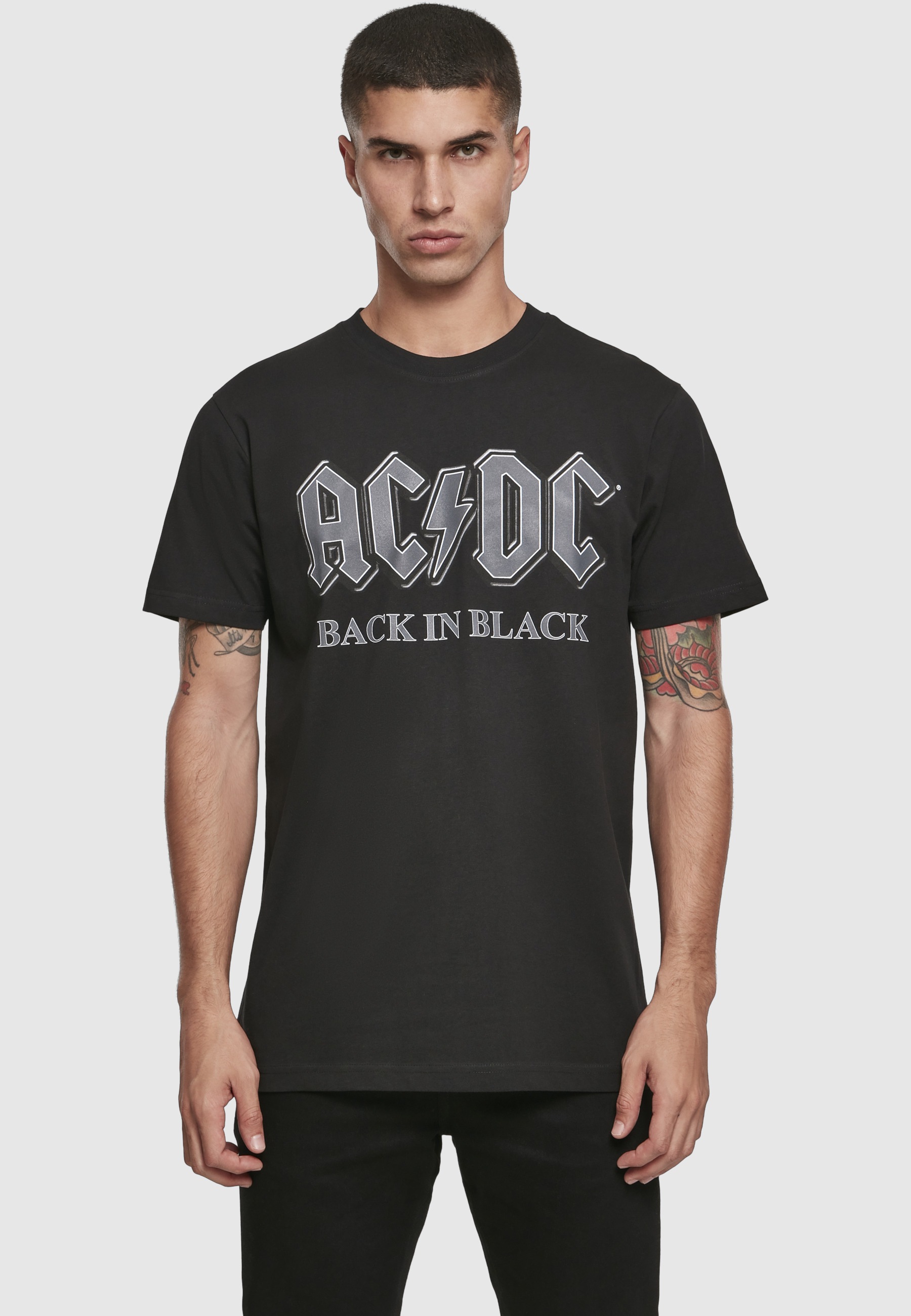 Merchcode T-Shirt »Merchcode Herren ACDC Back In Black Tee« 1 Stk.