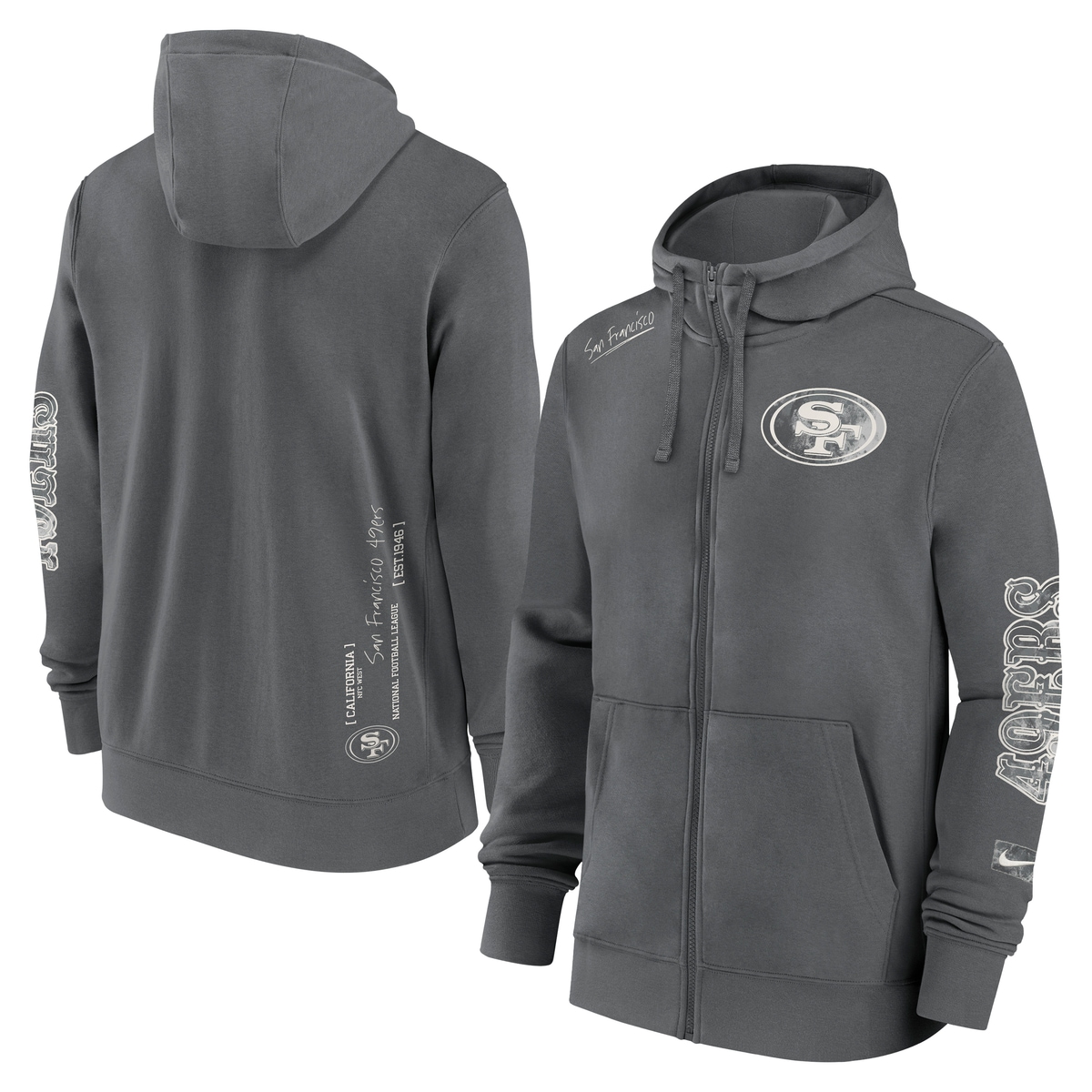 Nike Kapuzenpullover "Nike Hoodie San Francisco 49ers Nike Full-Zip Fleece" günstig online kaufen