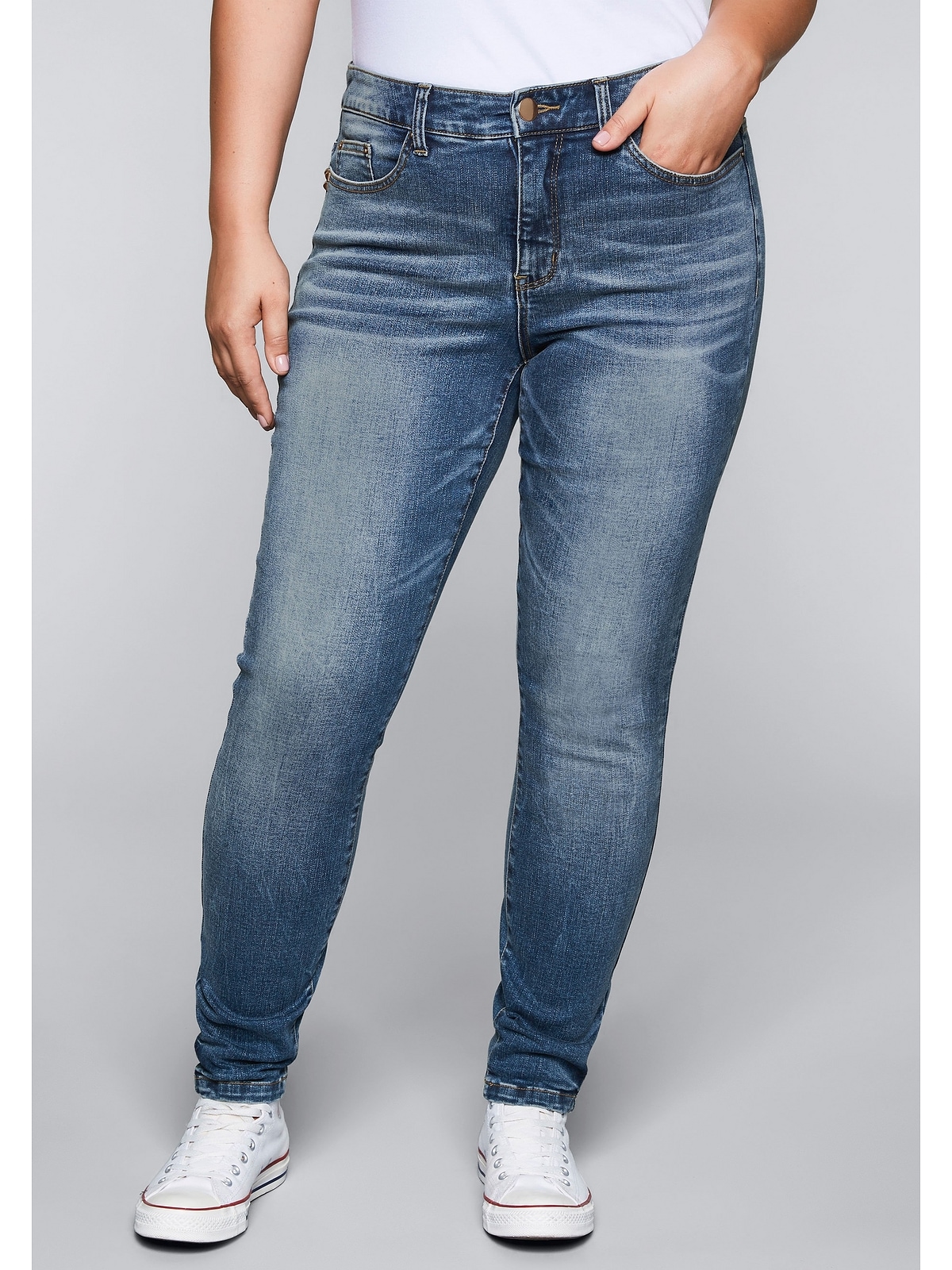 Sheego Stretch-Jeans "Große Größen", Skinny mit Bodyforming-Effekt