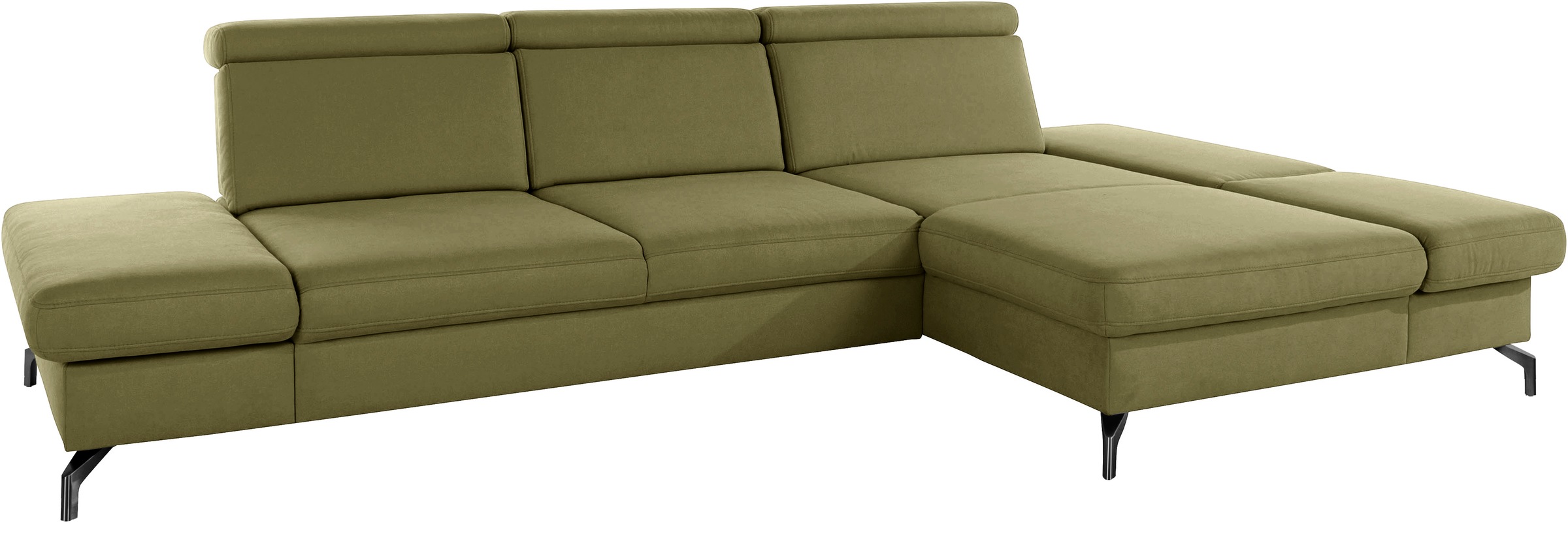 Thumbnail - sit&more Ecksofa "Brisbane L-Form", Fußhöhe 12 cm, inklusive Sitztiefen-, Armteil- und Kopfteilverstellung