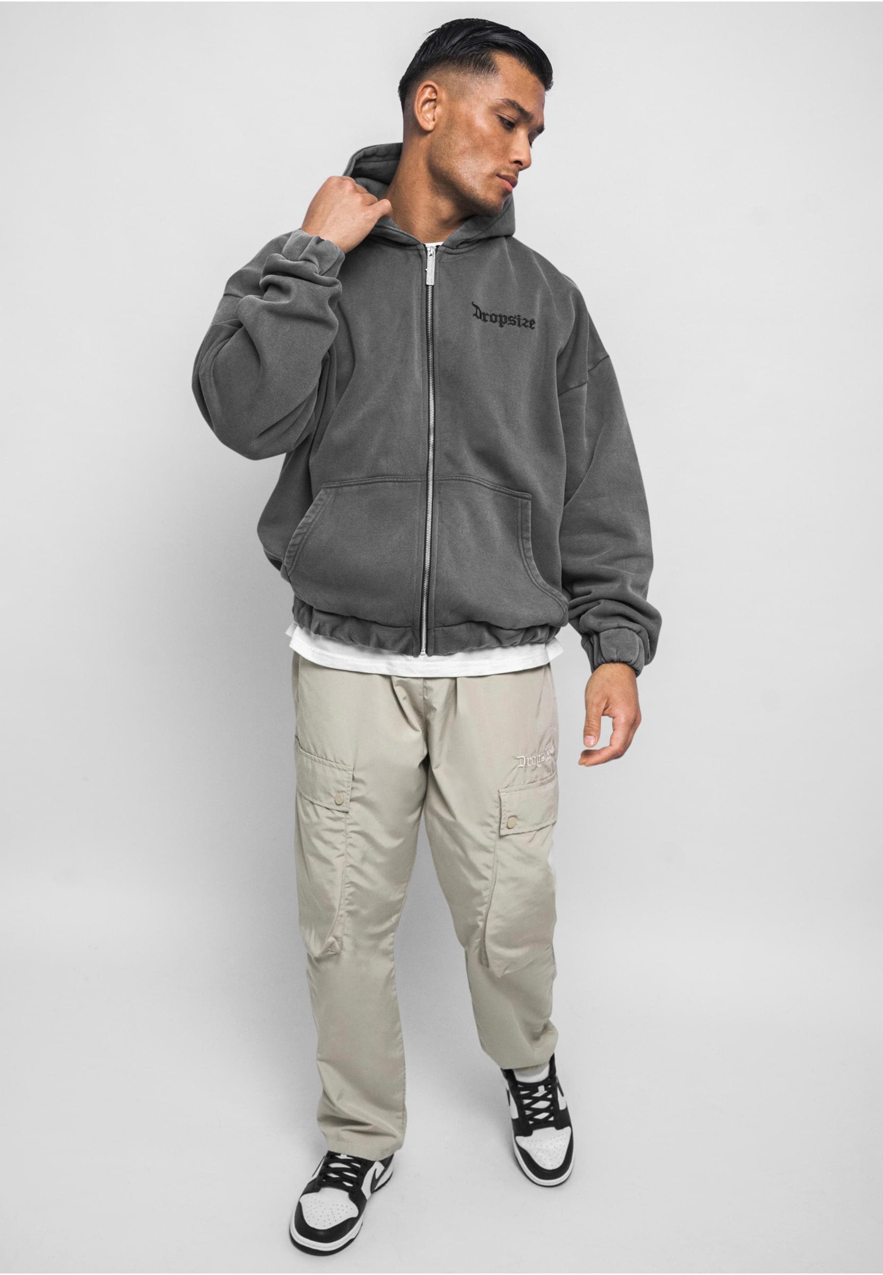 Dropsize Sweatjacke »Dropsize Herren Dropsize Super Heavy Blank Zip Cardigan«