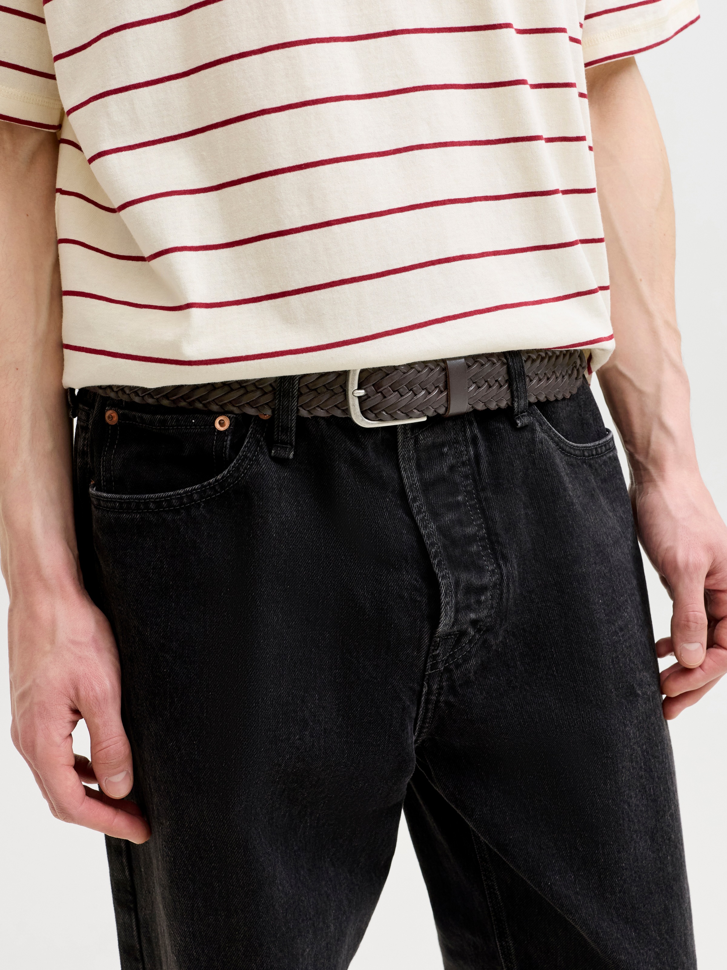 Jack & Jones Ledergürtel »JACJOE BRAIDED LEATHER BELT«