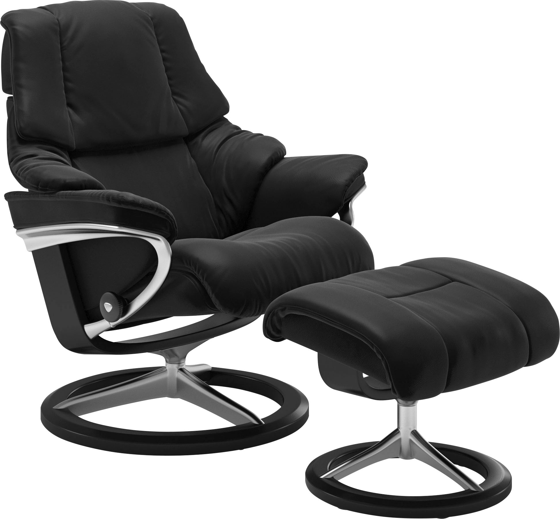 Stressless Fußhocker "Reno", mit Signature Base, Gestell Schwarz