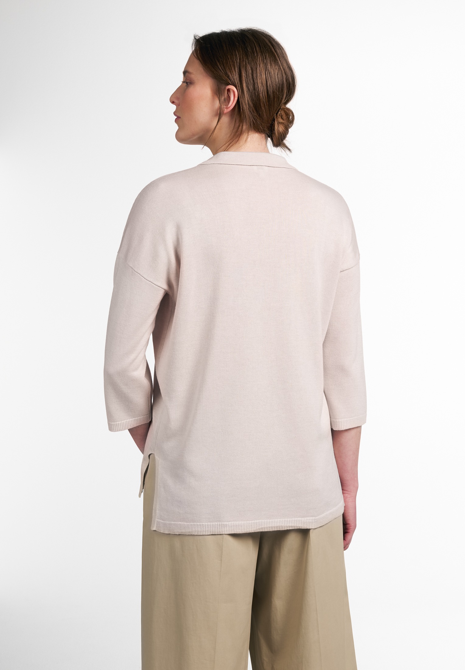 Eterna Langarm-Poloshirt günstig online kaufen