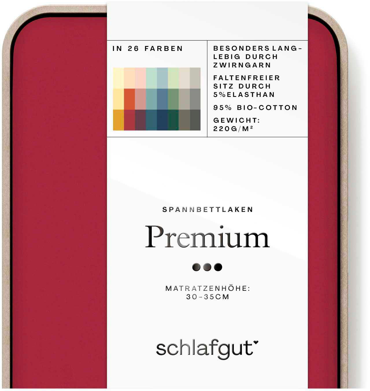 Schlafgut Spannbettlaken »Premium«, Zero Waste Verpackung, PREMIUM Qualität