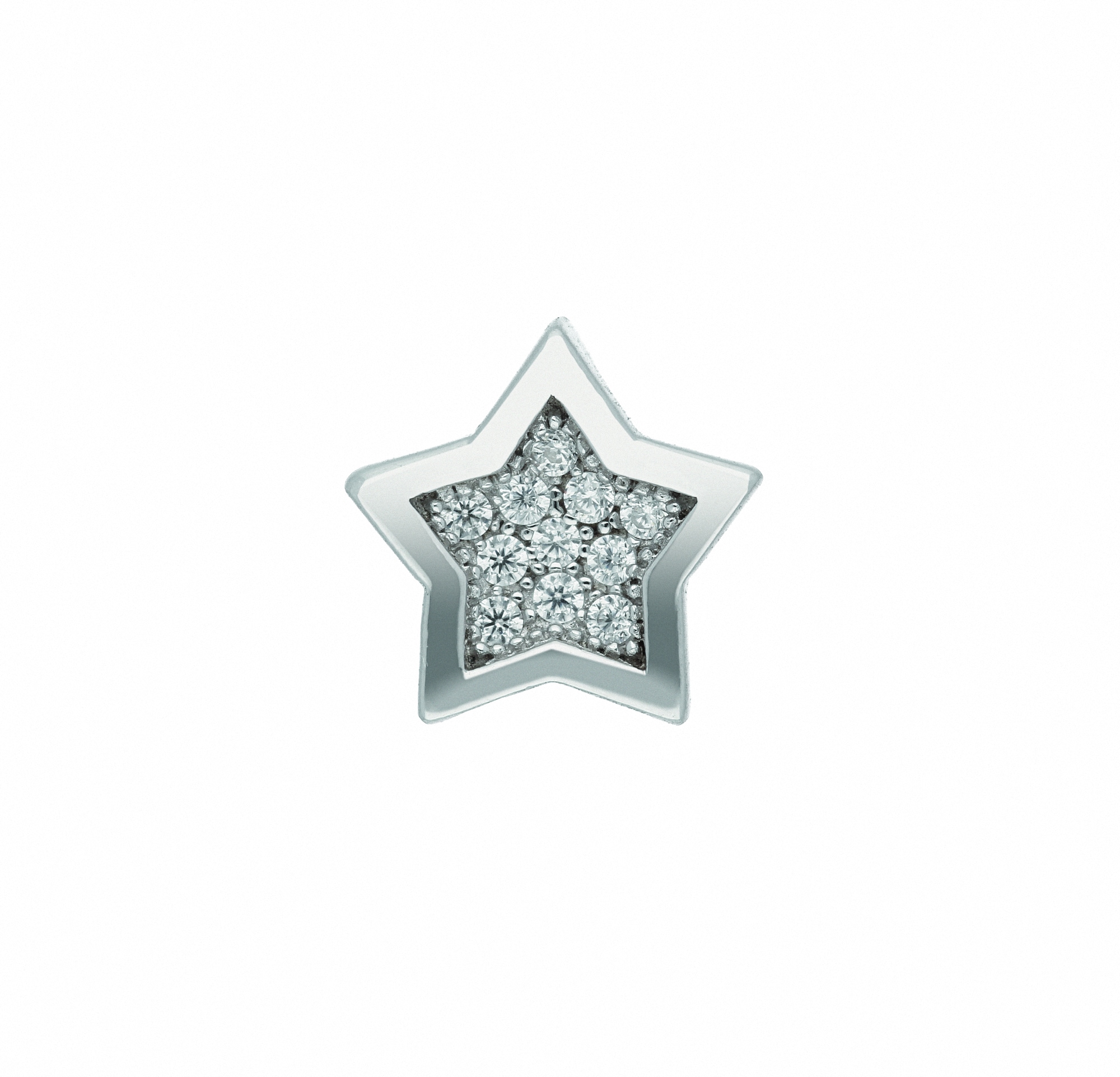 Zirkonia Damen bestellen Stern BAUR Silberschmuck | mm«, mit mit Zirkonia »925 Adelia´s für Anhänger 8,8 Ø Kettenanhänger Silber