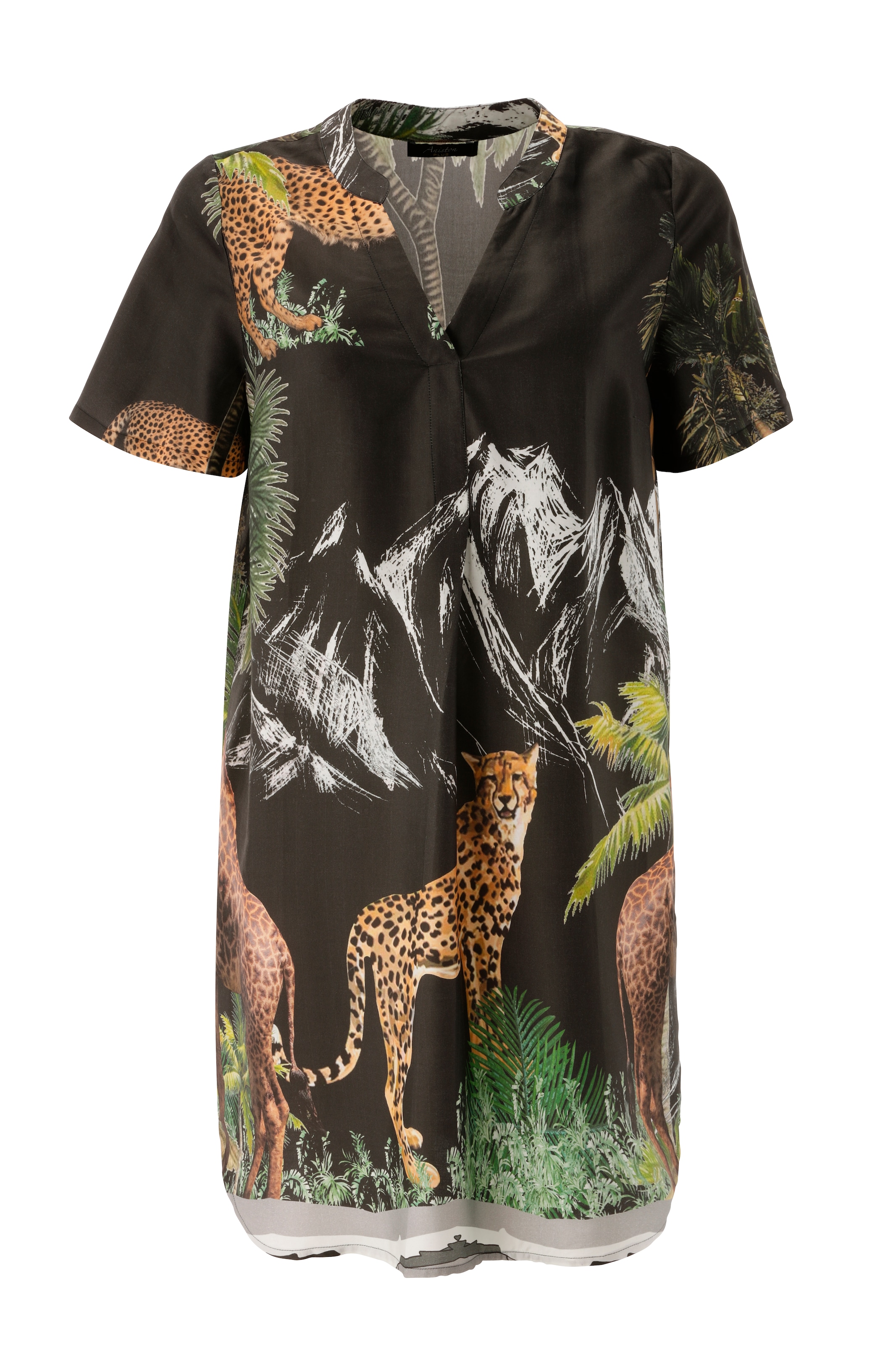 Aniston PLUS Blusenkleid mit großflächigem Print - NEUE KOLLEKTION