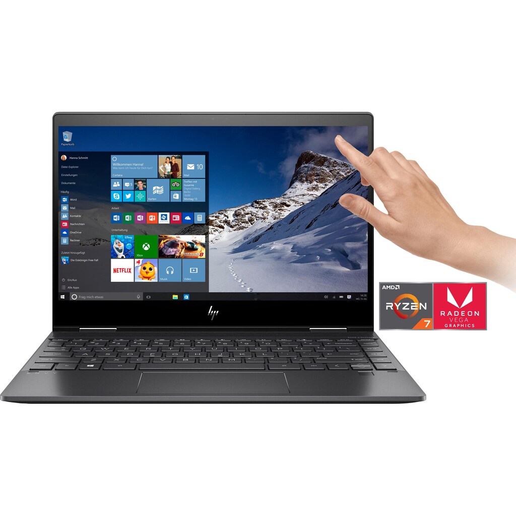 HP Convertible Notebook »ENVY x360 13-ar0212ng«, 33,8 cm, / 13,3 Zoll, AMD, Ryzen 7, Radeon RX Vega 10, 1000 GB SSD