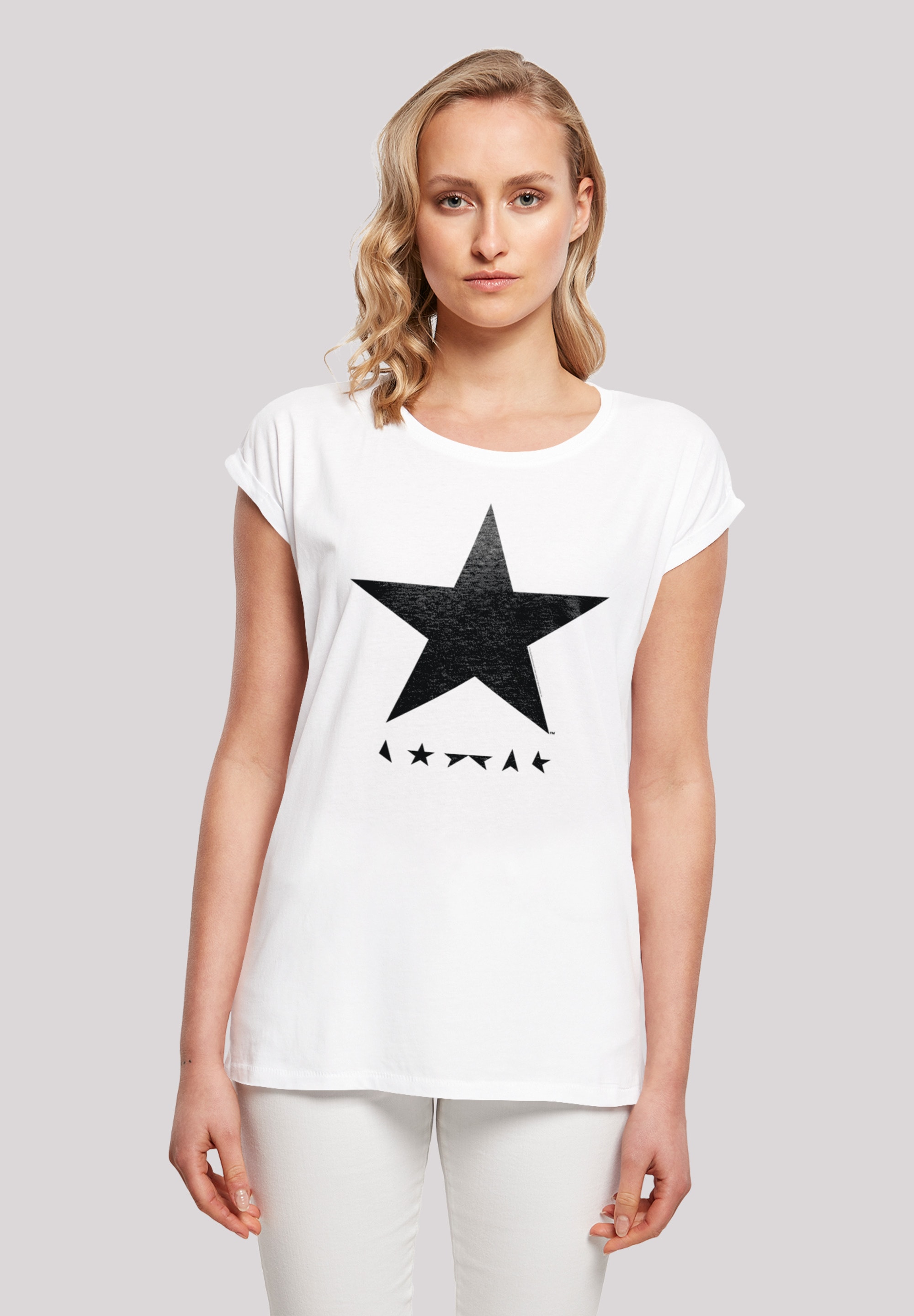 F4NT4STIC T-Shirt "David Bowie Star Logo", Print