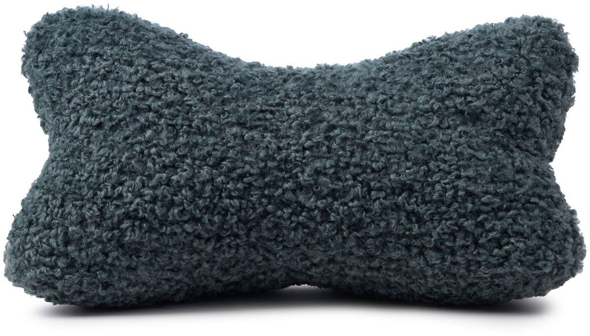 Nackenkissen GÖZZE, B:40cm H:19cm L:25cmpetrol, Polyester, Funktionskissen, "Curly Lesekissen Rolf"