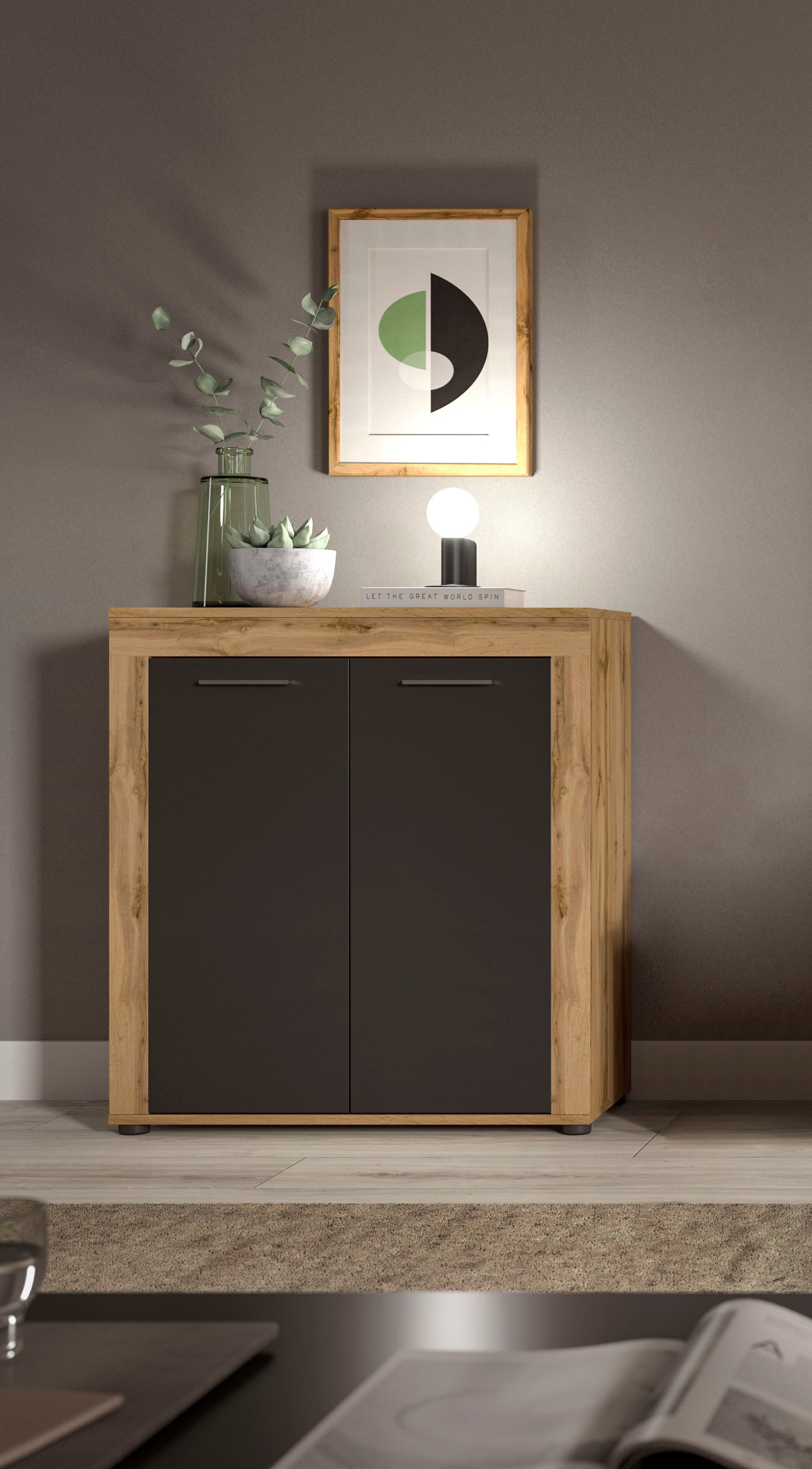 Home affaire Highboard "Aosta, Höhe 88 cm, in verschiedenen Farbausführunge günstig online kaufen