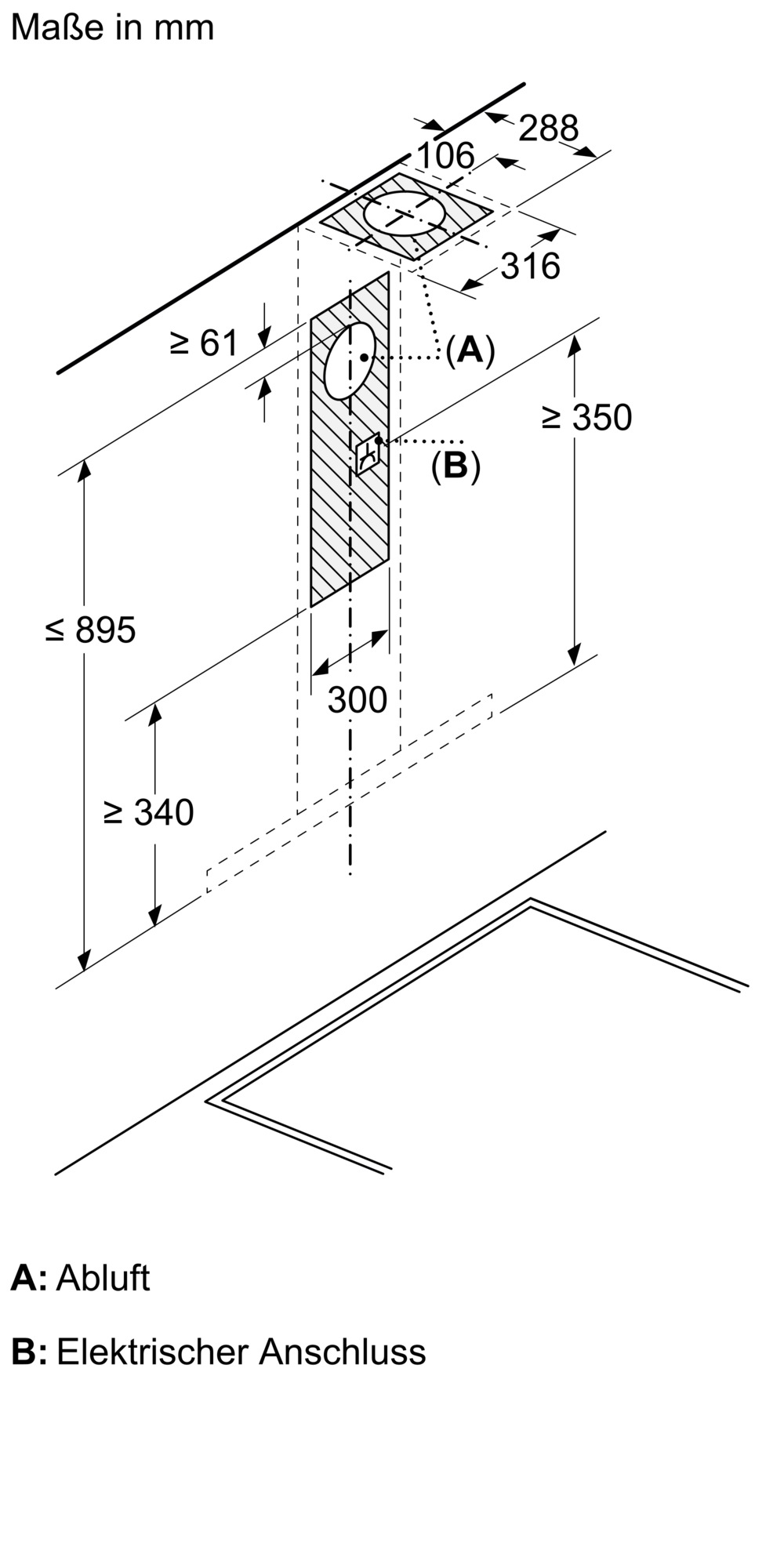 BOSCH Wandhaube »DWB67DN60« Serie Serie 6