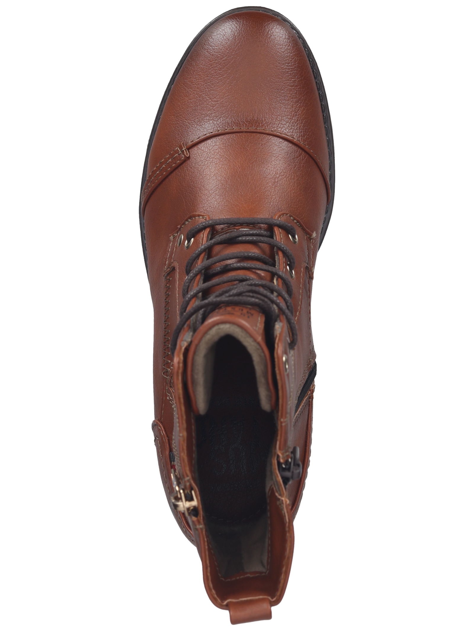 Mustang Shoes Schnürstiefelette »Mustang Shoes Stiefelette Lederimitat«