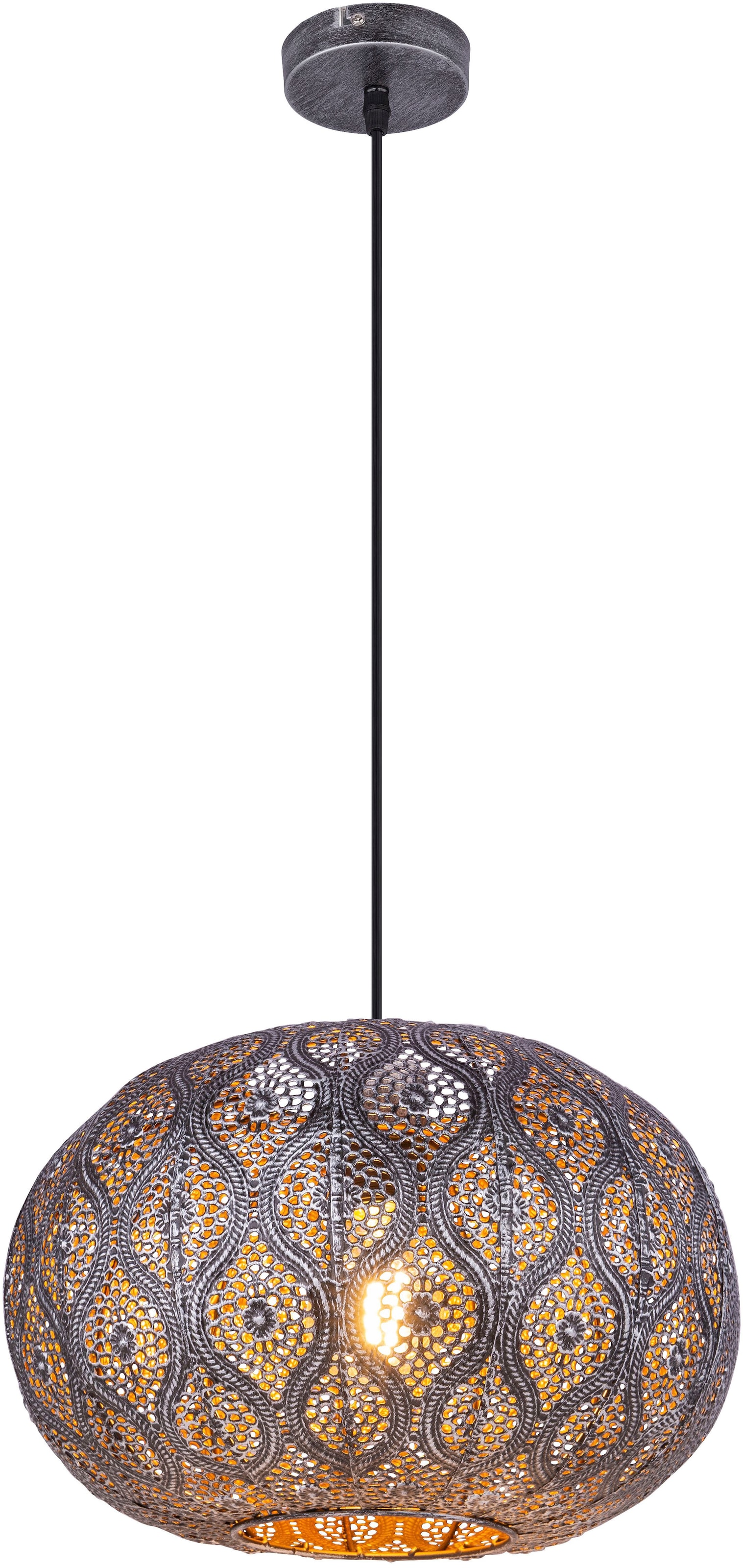 GLOBO LIGHTING Hängeleuchte »SOLERA«, Leuchtmittel E27 | LED wechselbar, Dekorstanzungen