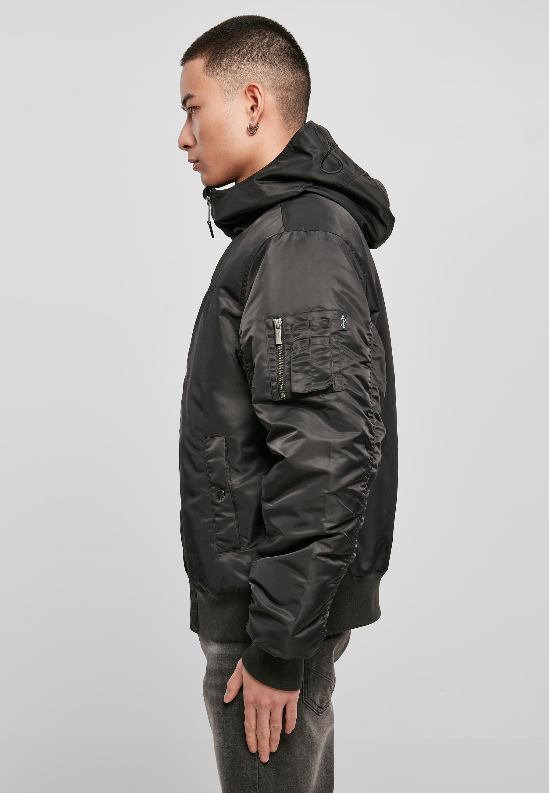 Sean John Allwetterjacke »Sean John Herren JM224-021-01 Script Logo Hooded Bomberjacket«, (1 St.), mit Kapuze