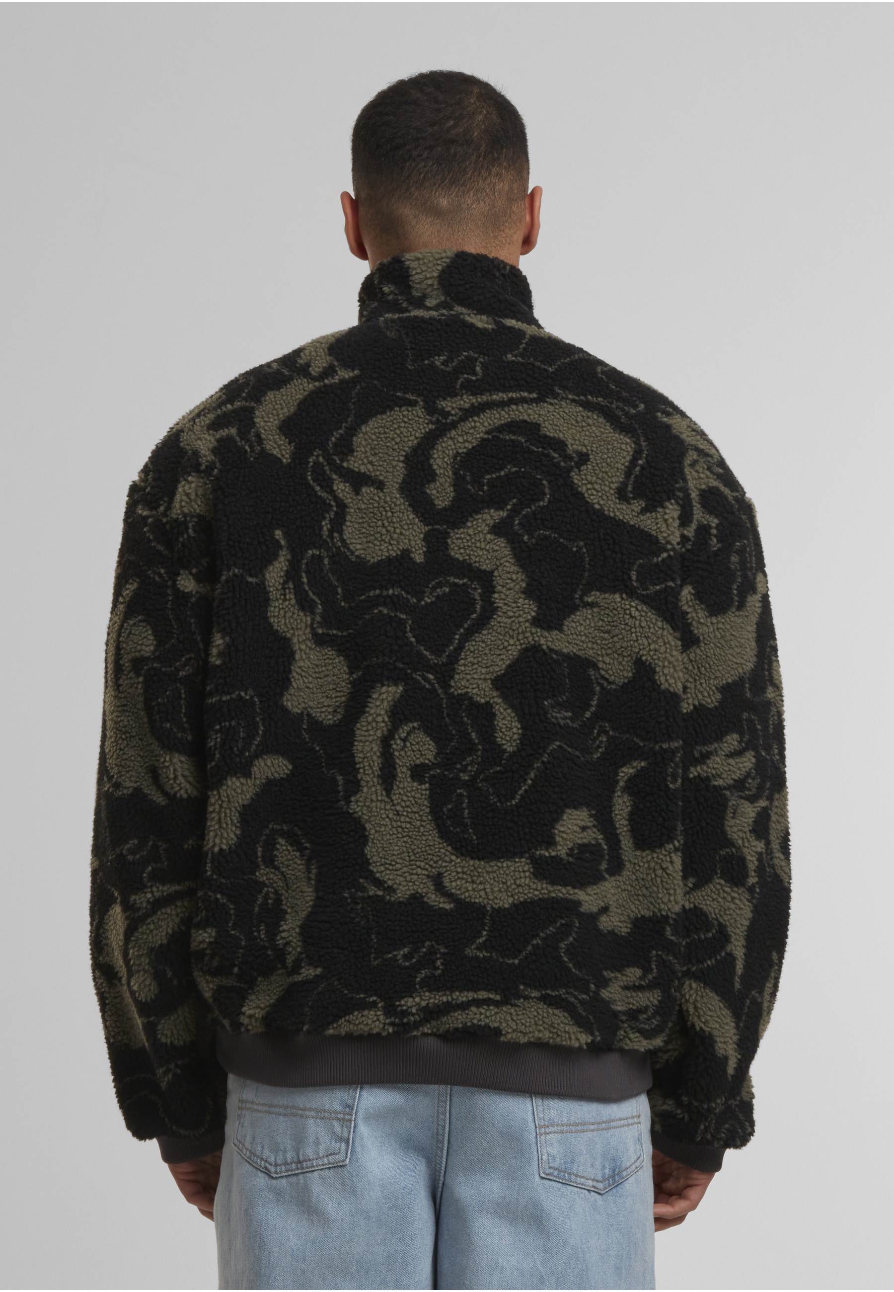 URBAN CLASSICS Sweater »Urban Classics Oversized Pattern Teddy Troyer«, 1 Stk.

