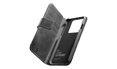 Flip Case »Cellularline Supreme Case f. iPhone 14 Pro Max, Black«, iPhone 14 Pro Max