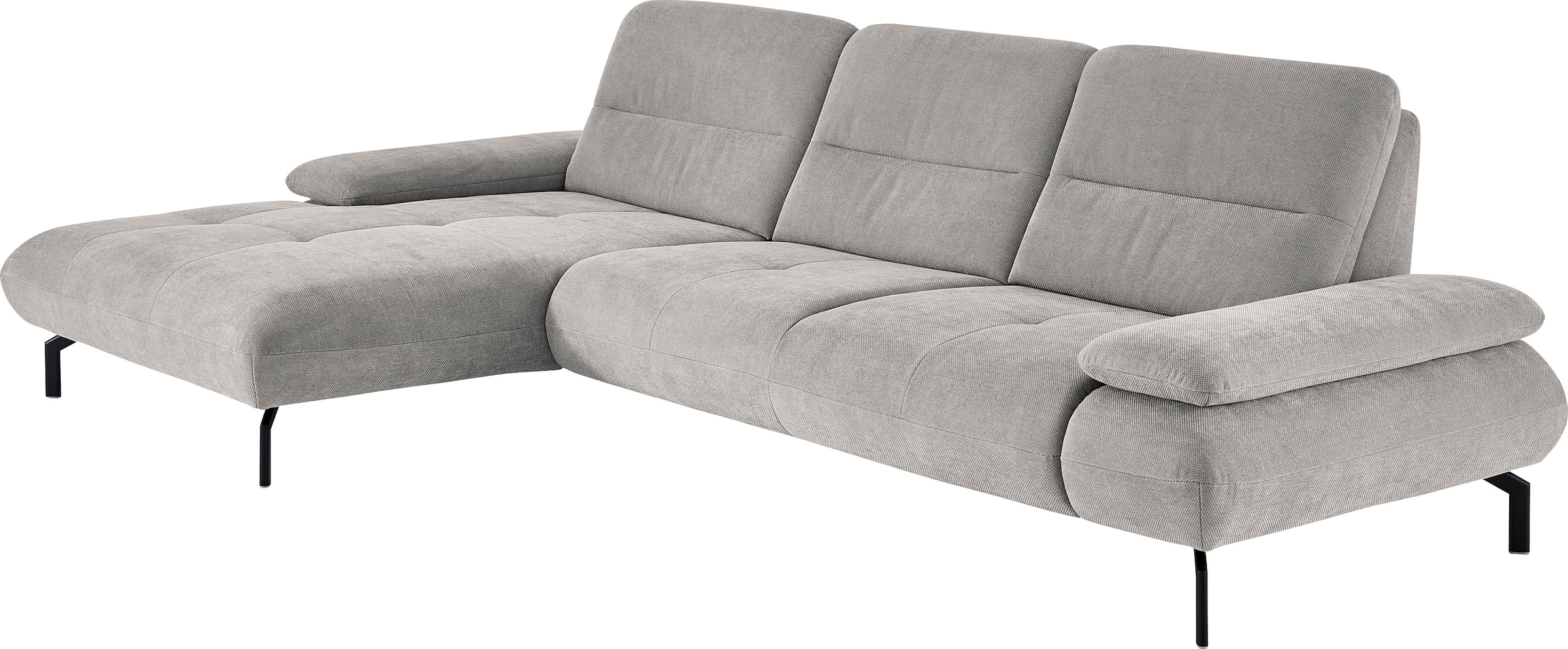 Die PlanBar Ecksofa »MP-IN23186 L-Form«, Hochwertige Kaltschaumpolsterung, wahlweise mit motorischem Canape