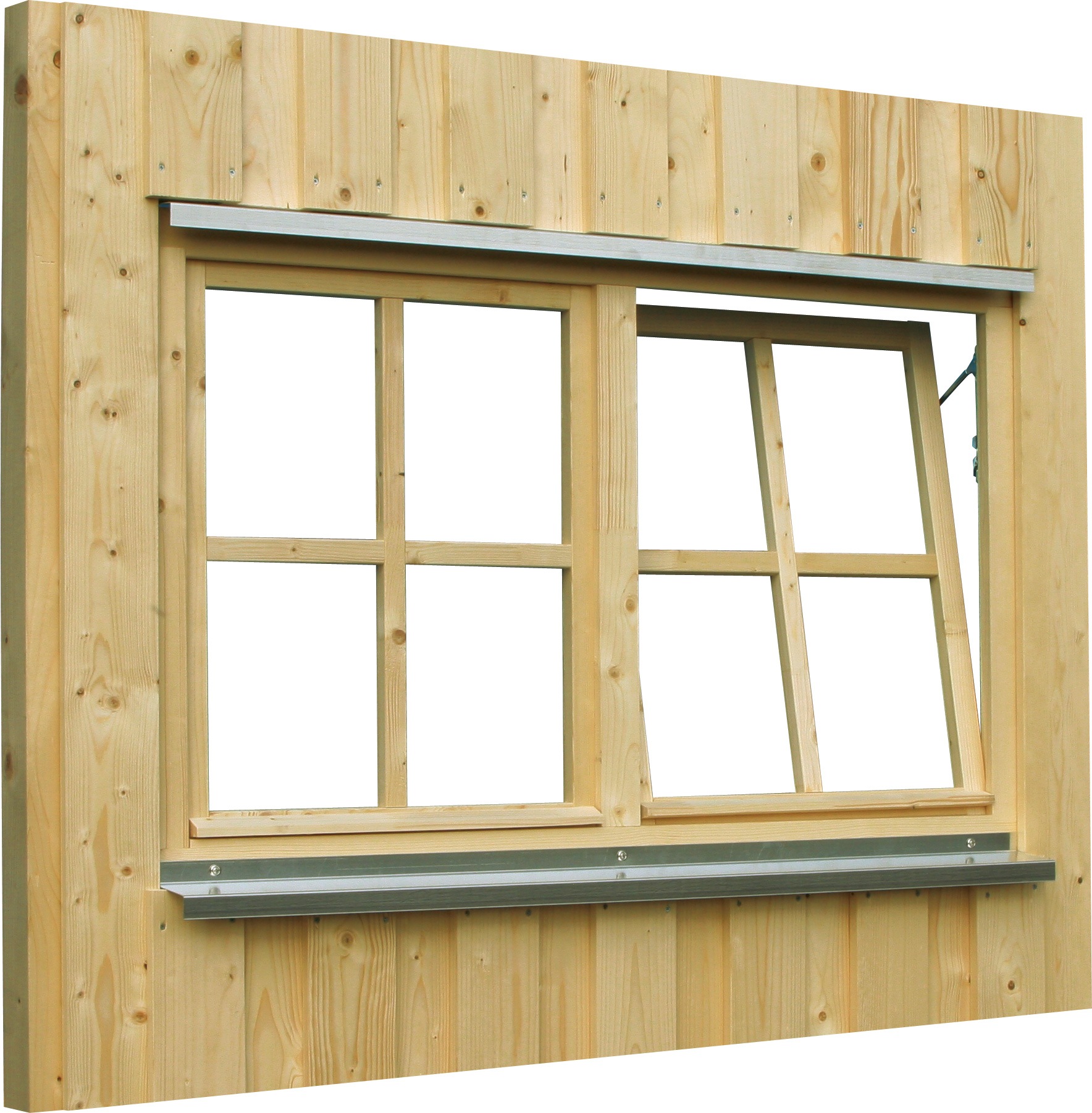 Skanholz Fenster "Doppelfenster" für Carports, 132,4 x 82,1 cm günstig online kaufen