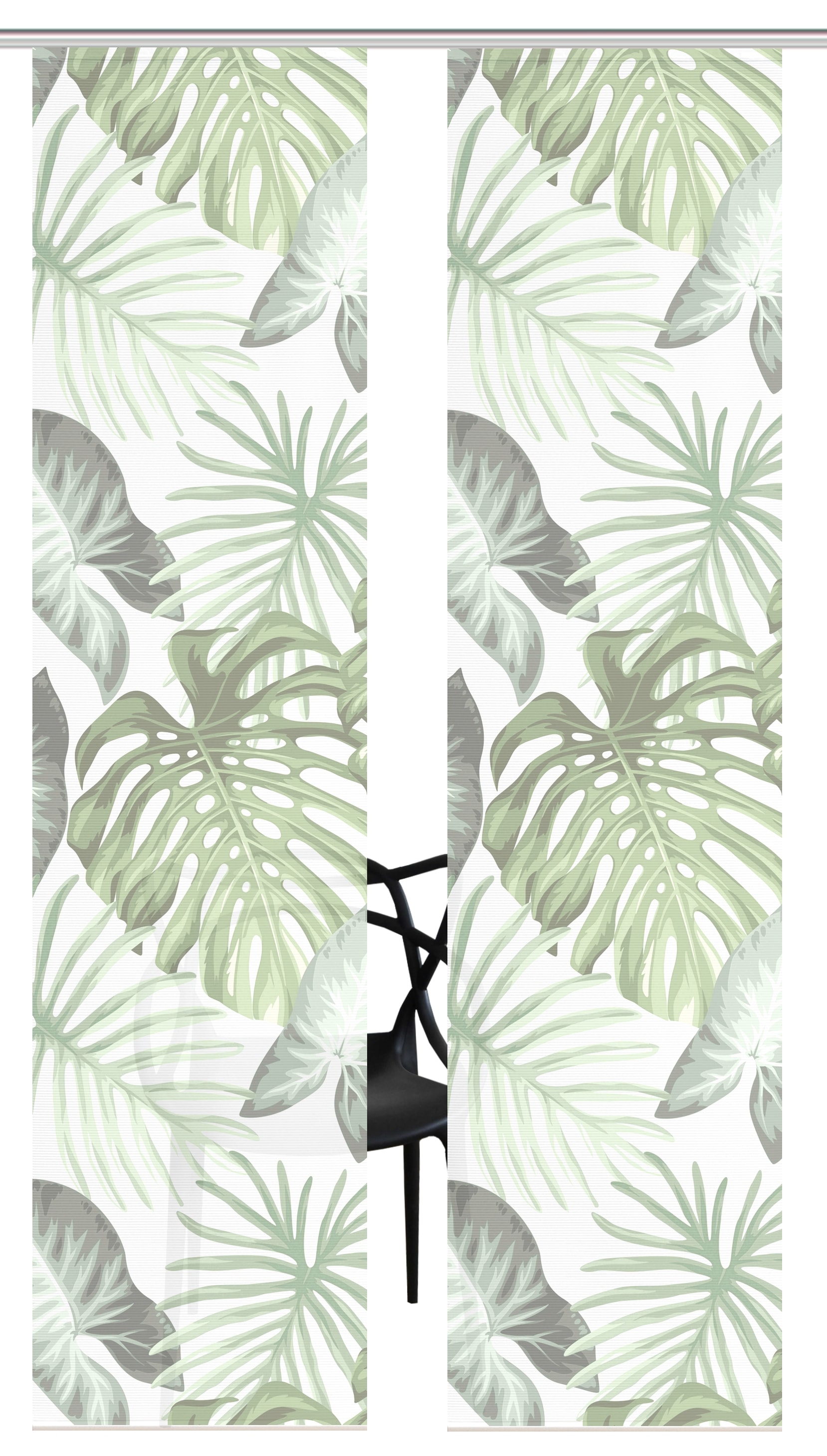 Vision S Schiebegardine »SANJA« Paneelwagen 2 Stk. tlg. Schiebevorhang,Bambusoptik,Digitaldruck,SET