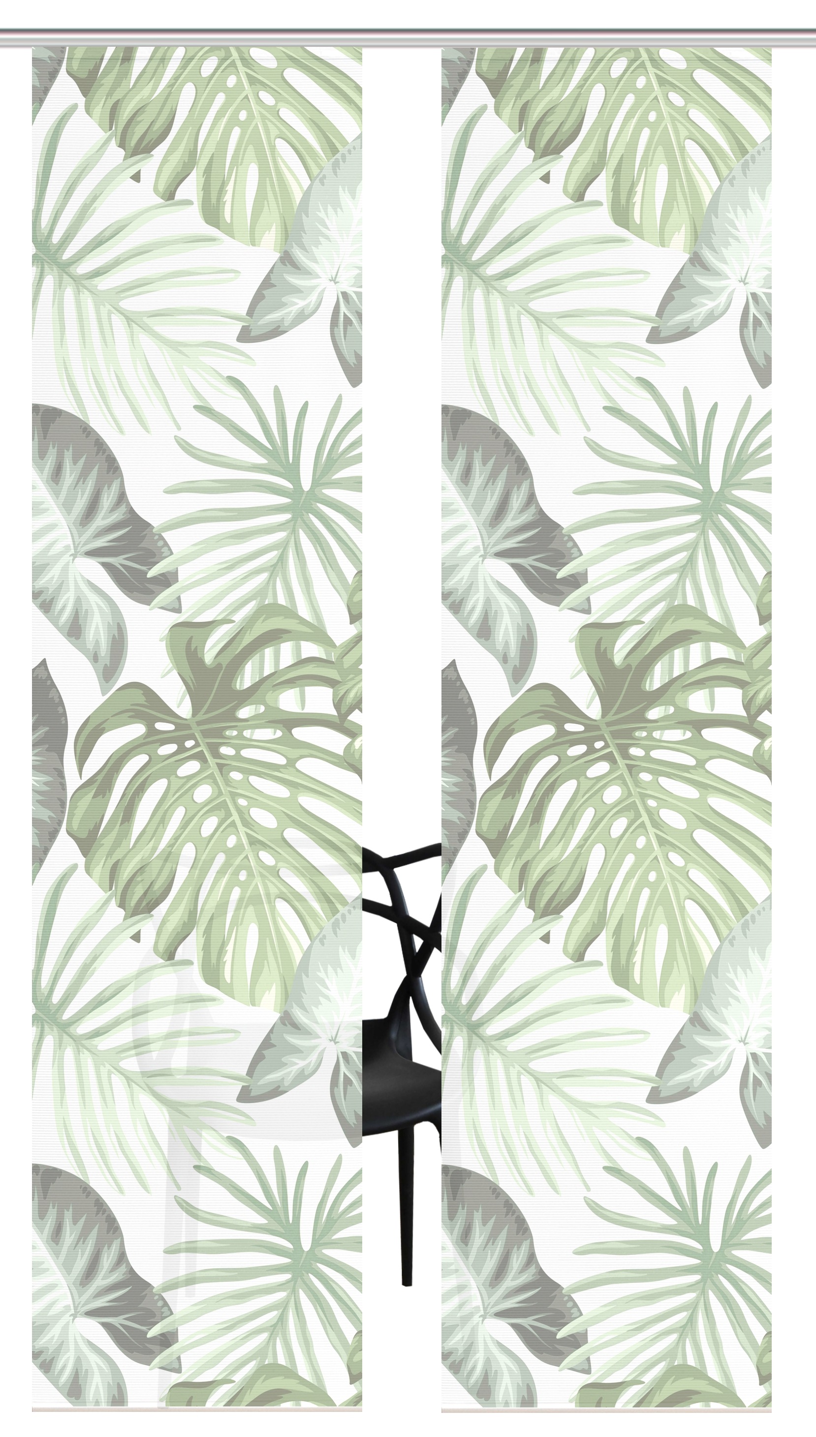 Vision S Schiebegardine "SANJA" Paneelwagen 2 Stk. tlg. Schiebevorhang,Bamb günstig online kaufen