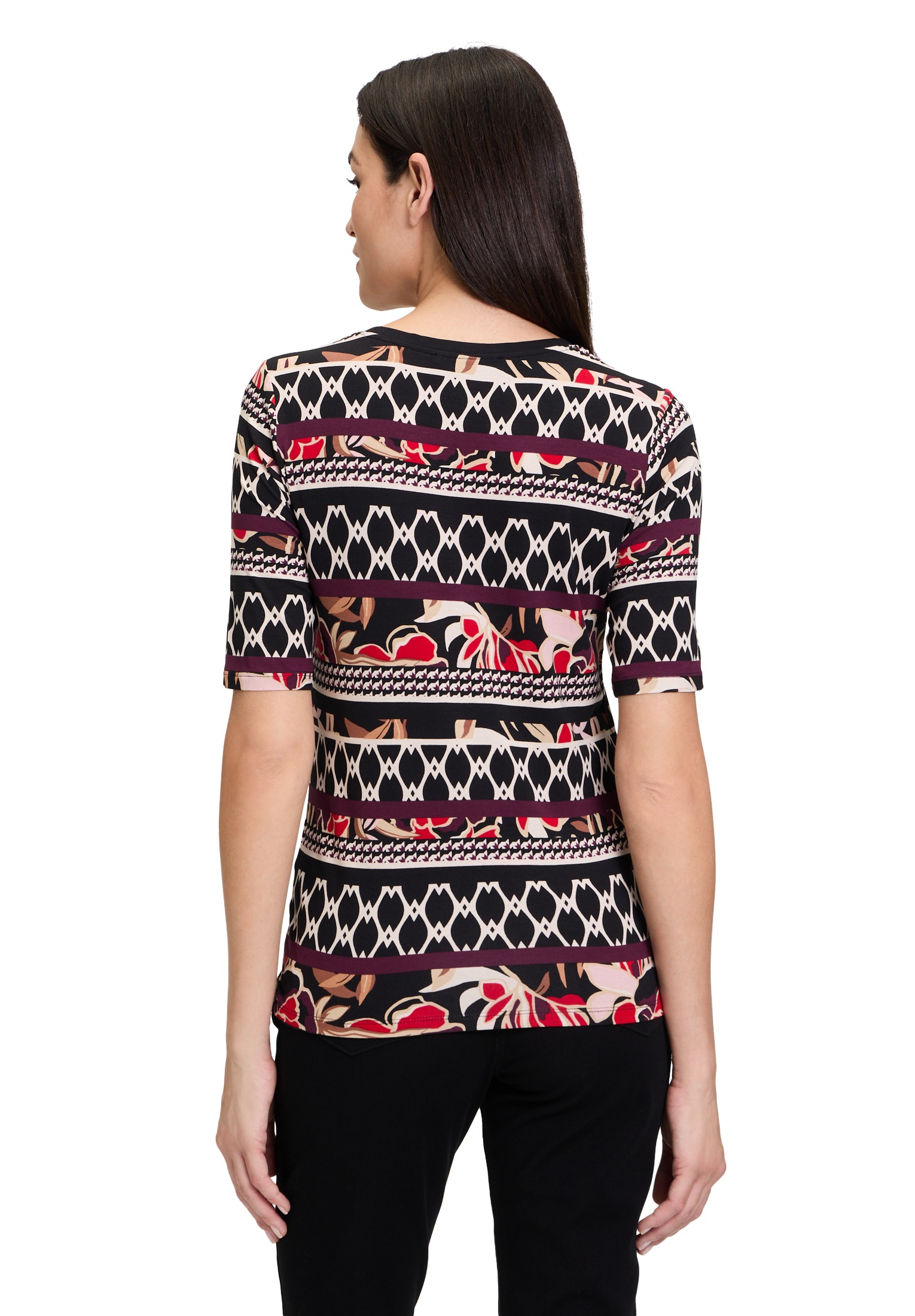 Betty Barclay Kurzarmshirt »Betty Barclay Basic Shirt mit Print«, (1 tlg.), Druck